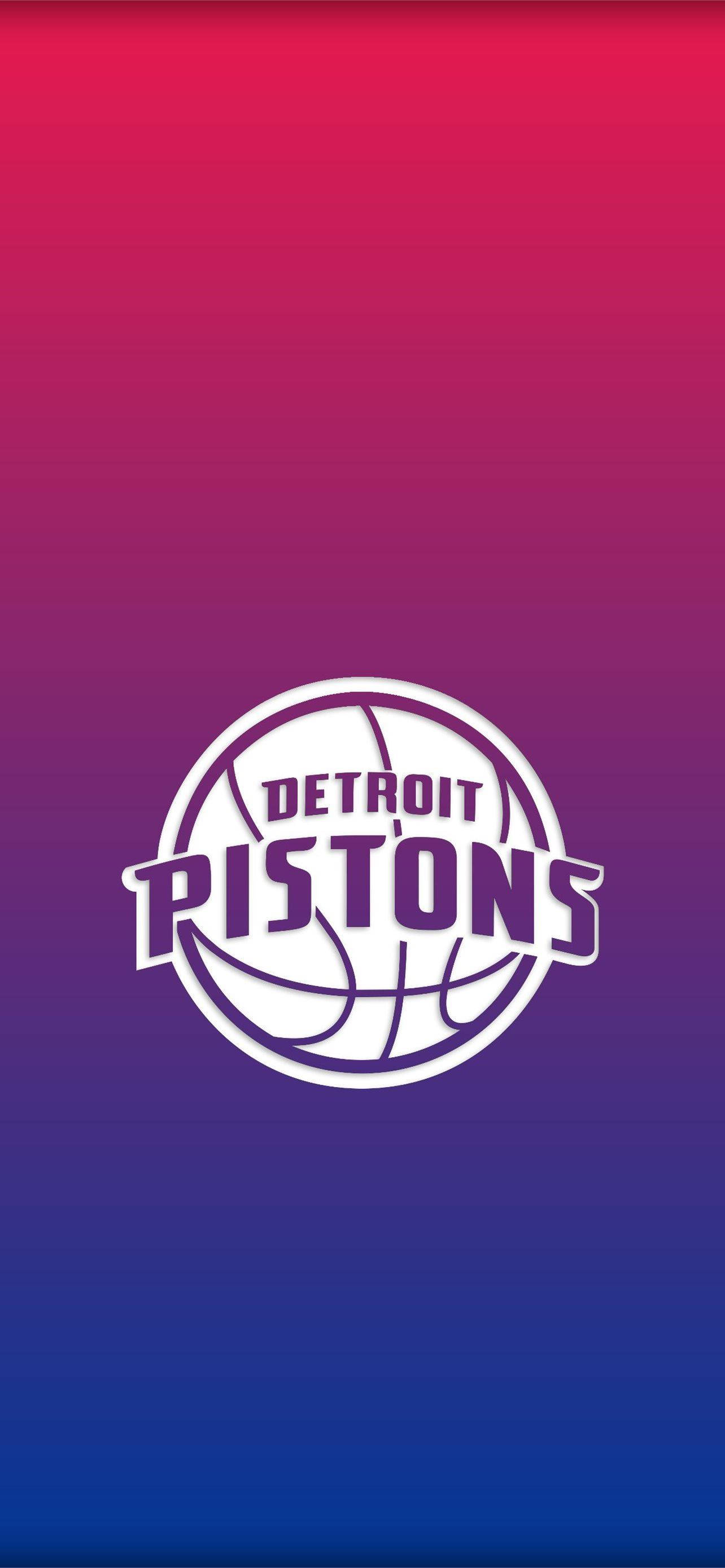 Logotipo Blanco Bicolor de los Detroit Pistons Fondos de pantalla