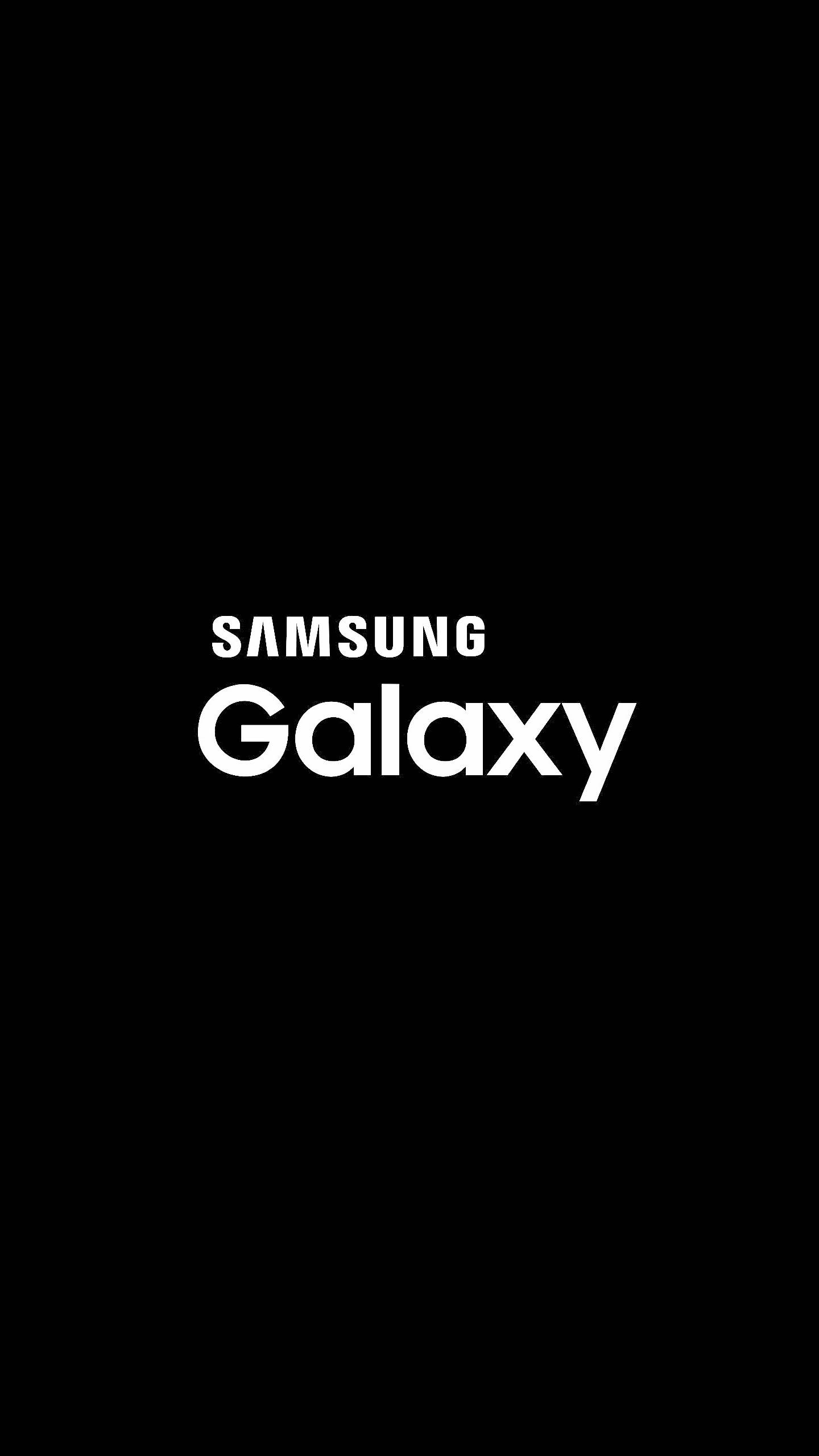 Logotipo blanco y negro de Samsung Galaxy Fondos de pantalla