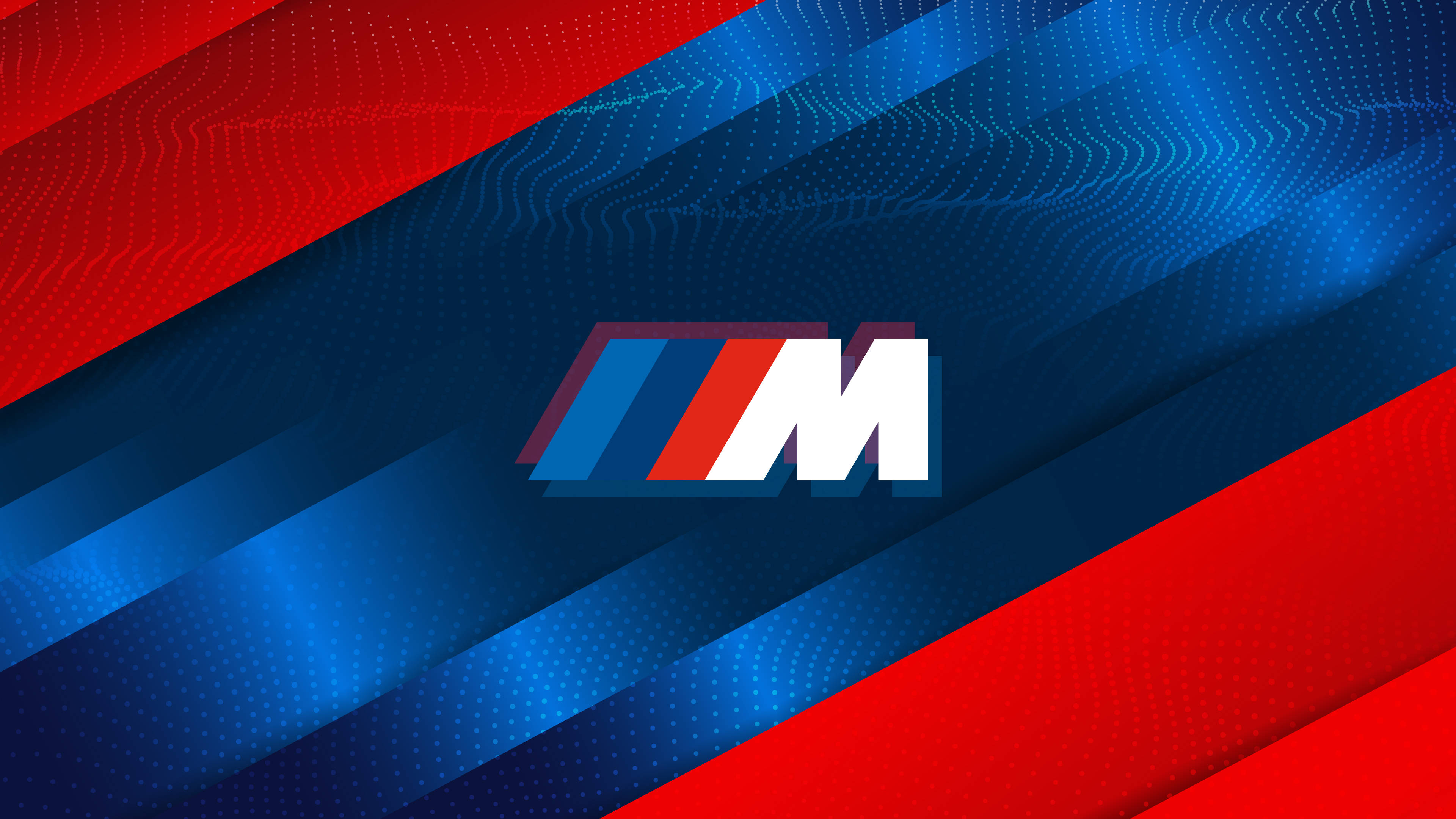 Logotipo BMW M en rojo y azul brillante Fondos de pantalla