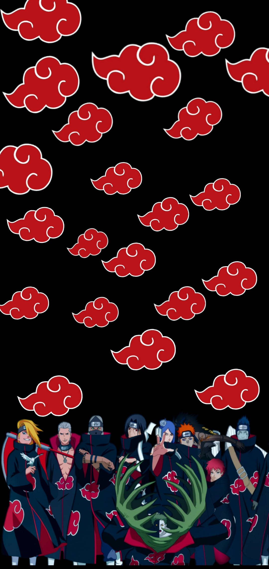 Logotipo de Akatsuki, clan de shinobi Fondos de pantalla