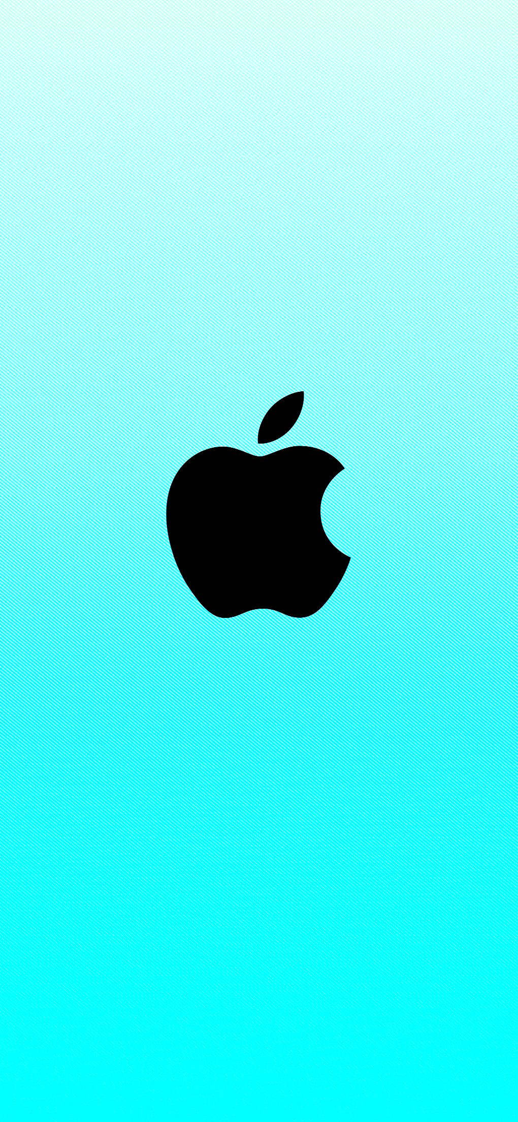 Logotipo de Apple Azul Cian Fondos de pantalla