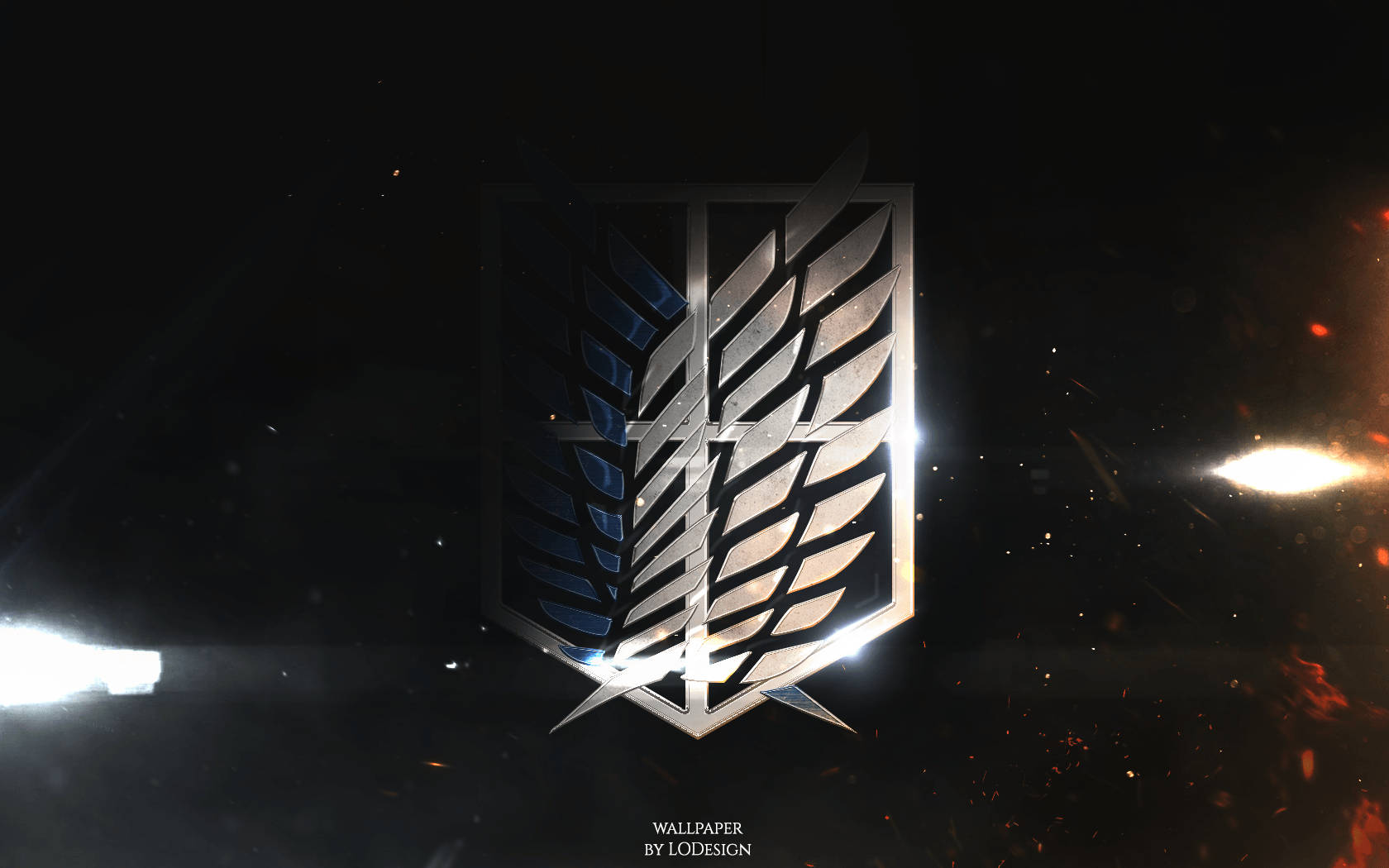 Logotipo de Ataque a los Titanes Alas de Libertad Oscuras Fondos de pantalla