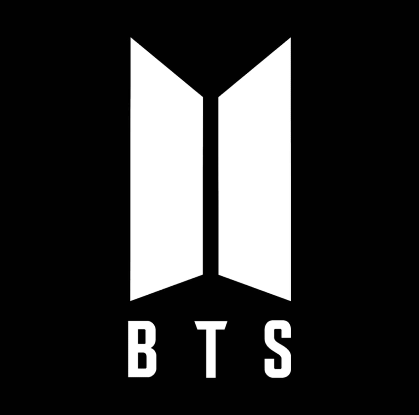 Logotipo de B T S en blanco y negro Fondos de pantalla