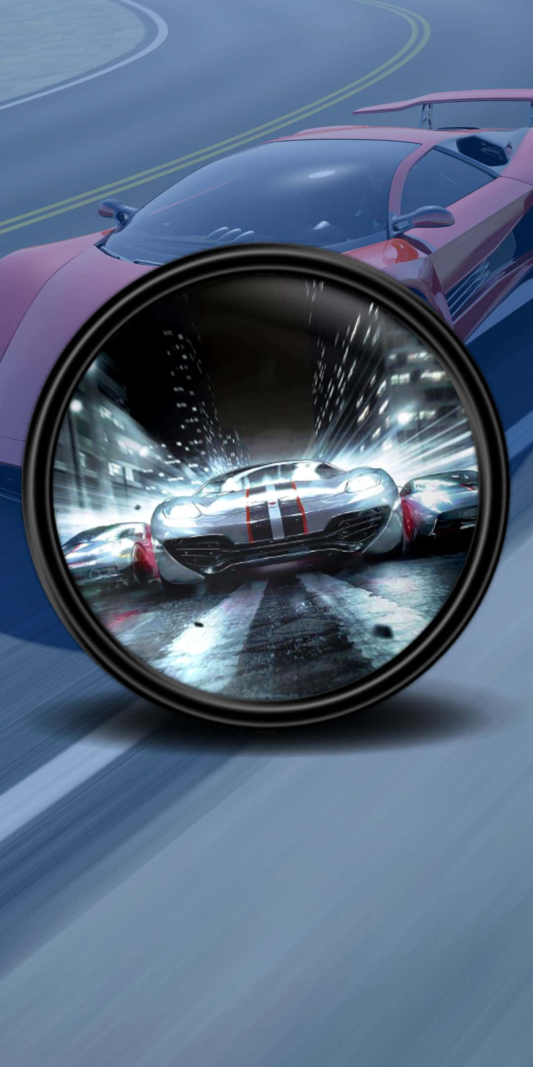 Logotipo de BAC sobre fondo rojo de auto de carreras en cuadrícula Pixel 3 Grid 2 Fondos de pantalla