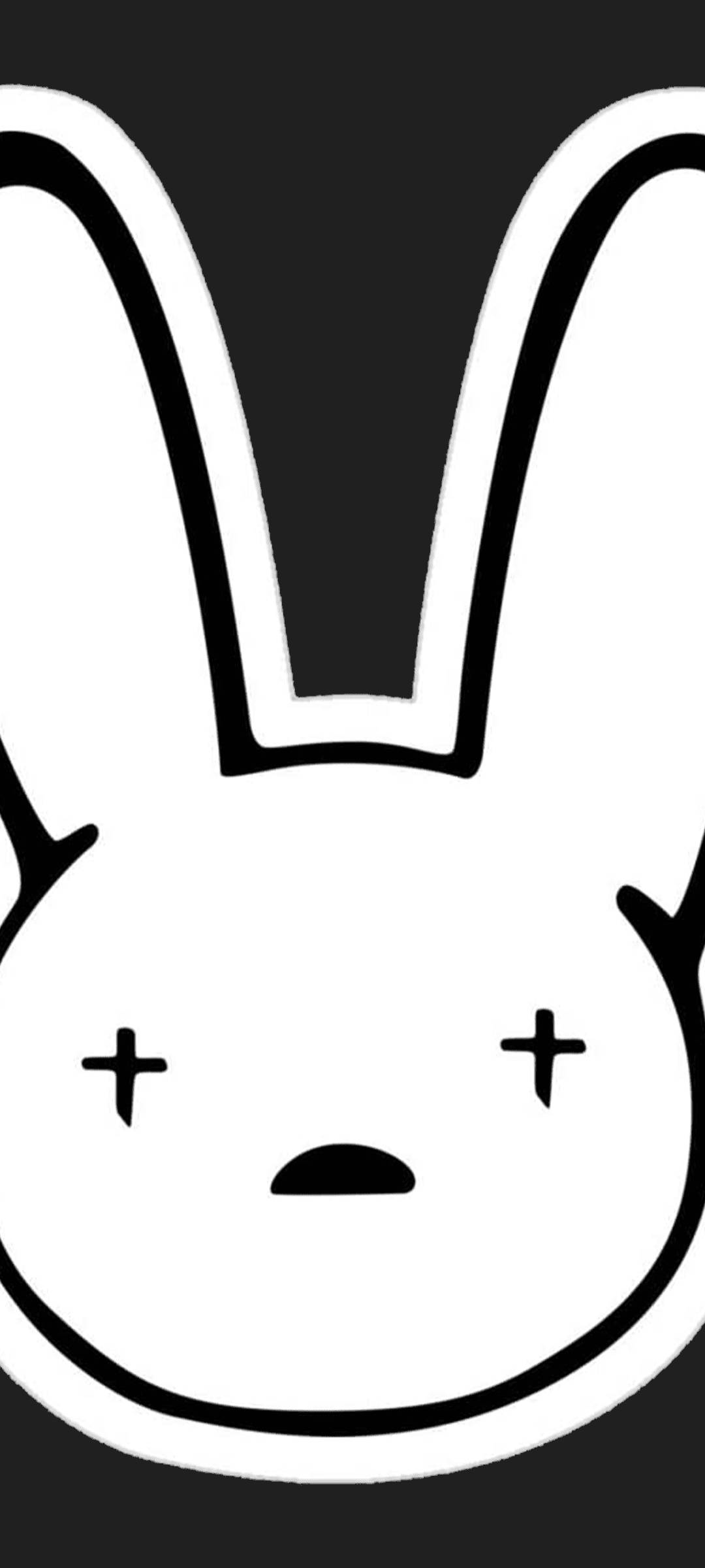 Logotipo de Bad Bunny en blanco y negro Fondos de pantalla