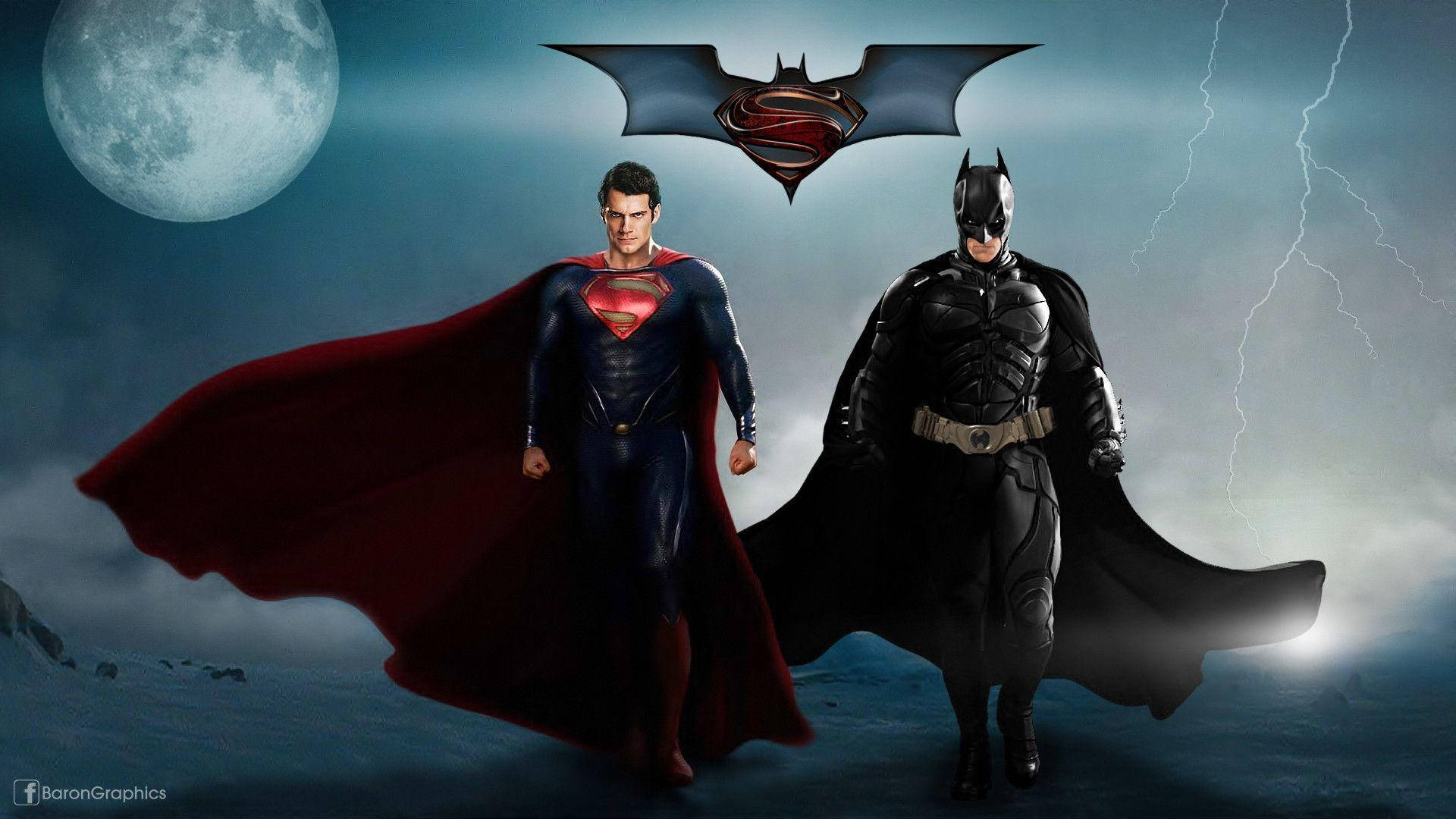 Fondo de pantalla del logotipo de Batman y Superman