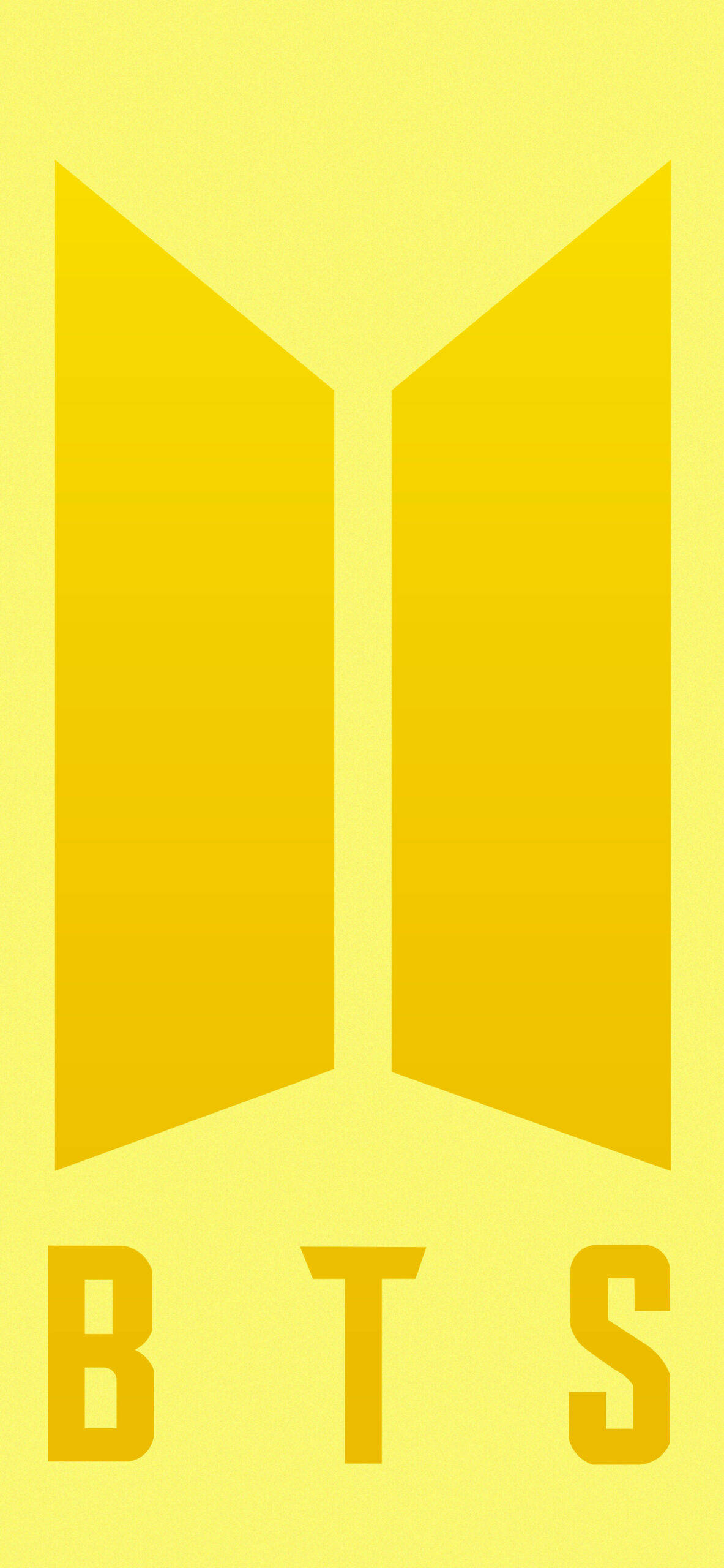 Logotipo de BTS en amarillo Fondos de pantalla