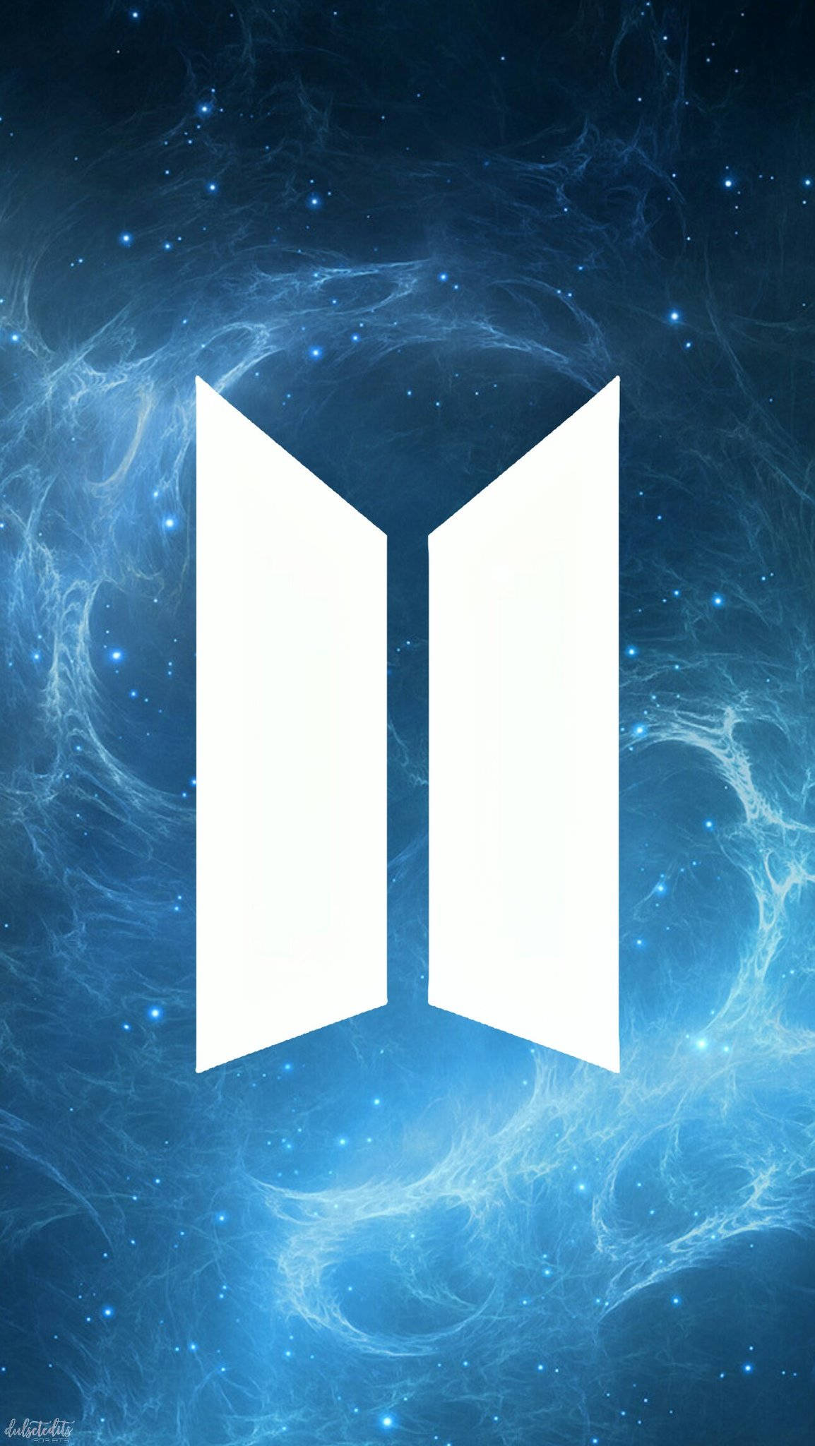 Logotipo de BTS en azul Fondos de pantalla