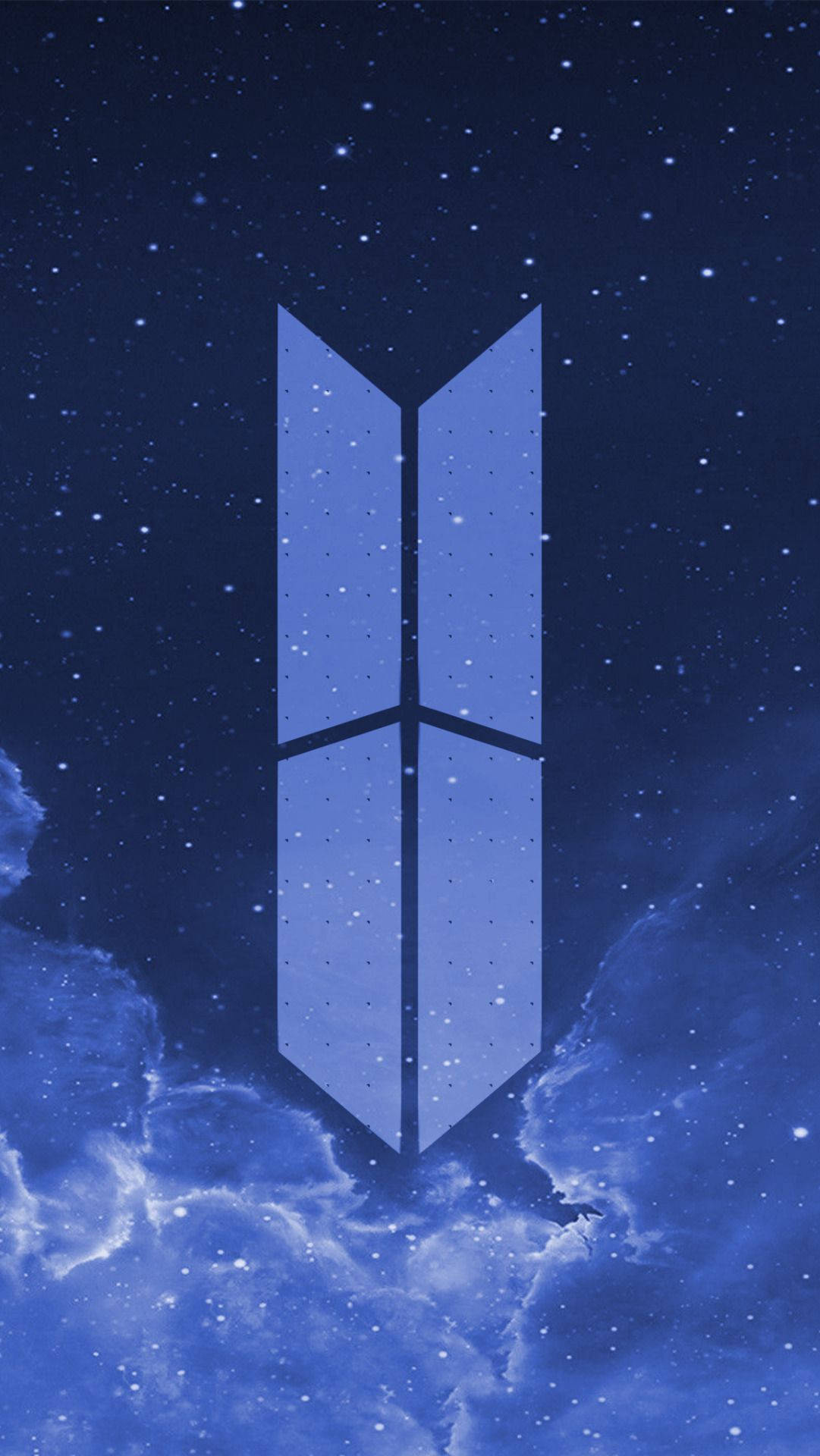 Logotipo de BTS en Galaxia Azul Fondos de pantalla