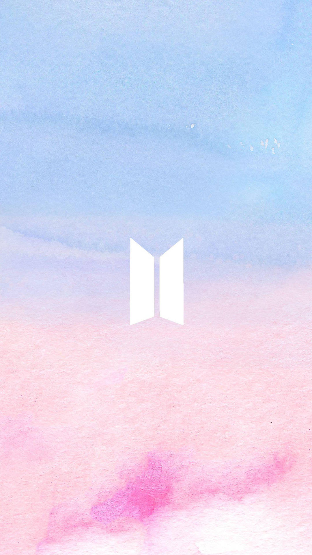 Fondo de pantalla pastel del logotipo de BTS