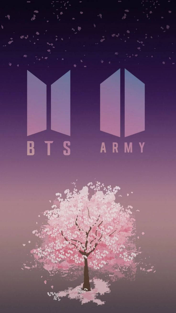 Fondo de pantalla del logotipo de BTS y ARMY