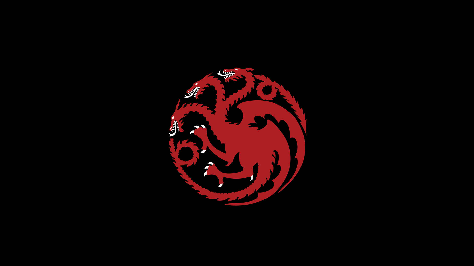 Logotipo de dragón de tres cabezas para pantallas de iPhone