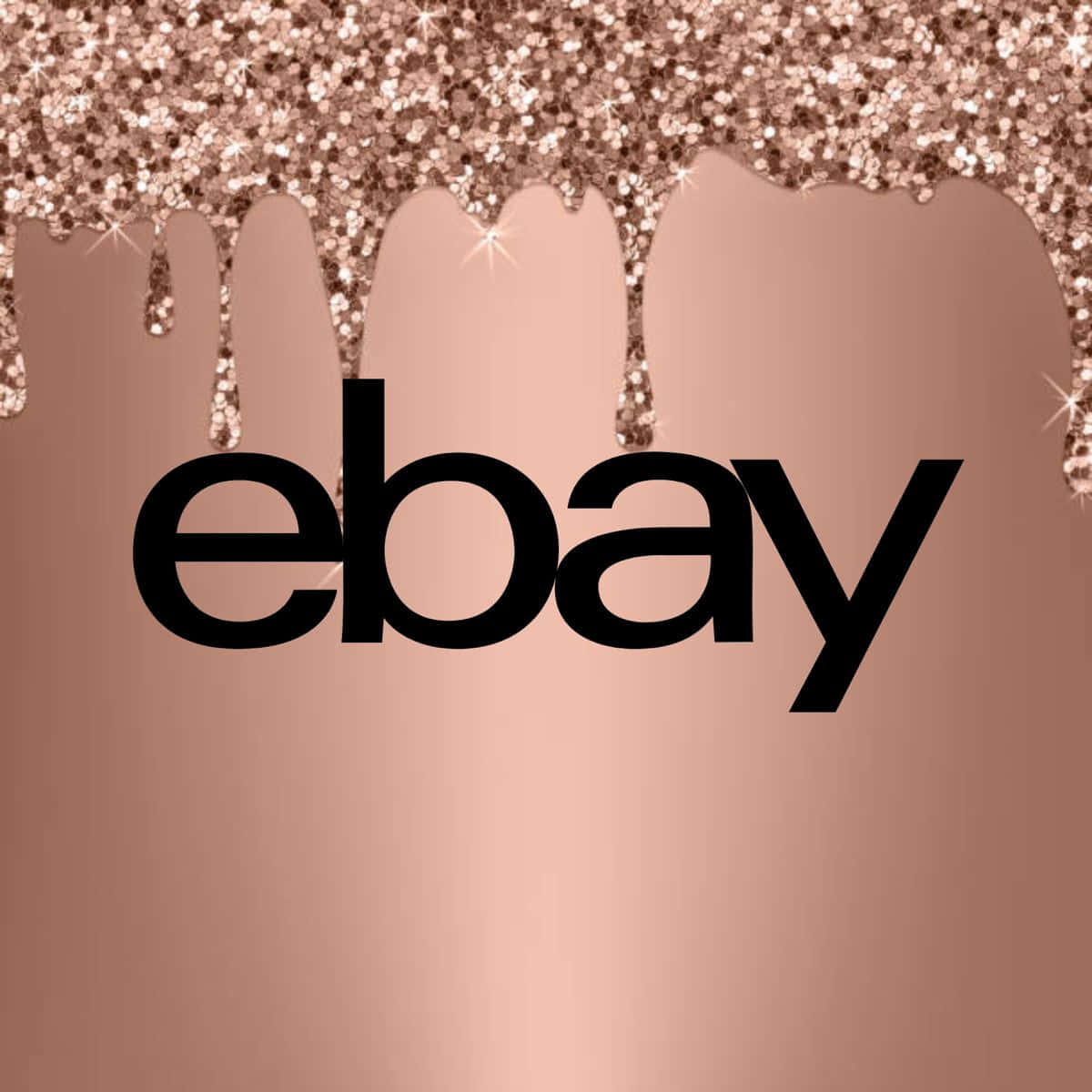 Logotipo de eBay UK en oro rosa Fondos de pantalla