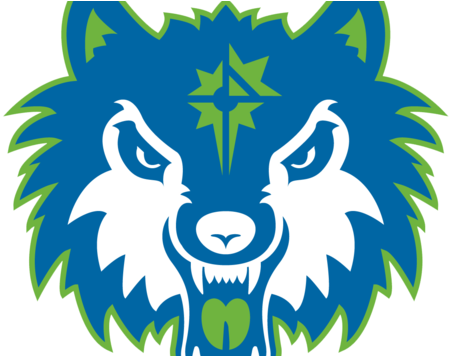 Logotipo de Lobo Azul Estilizado Fondos de pantalla