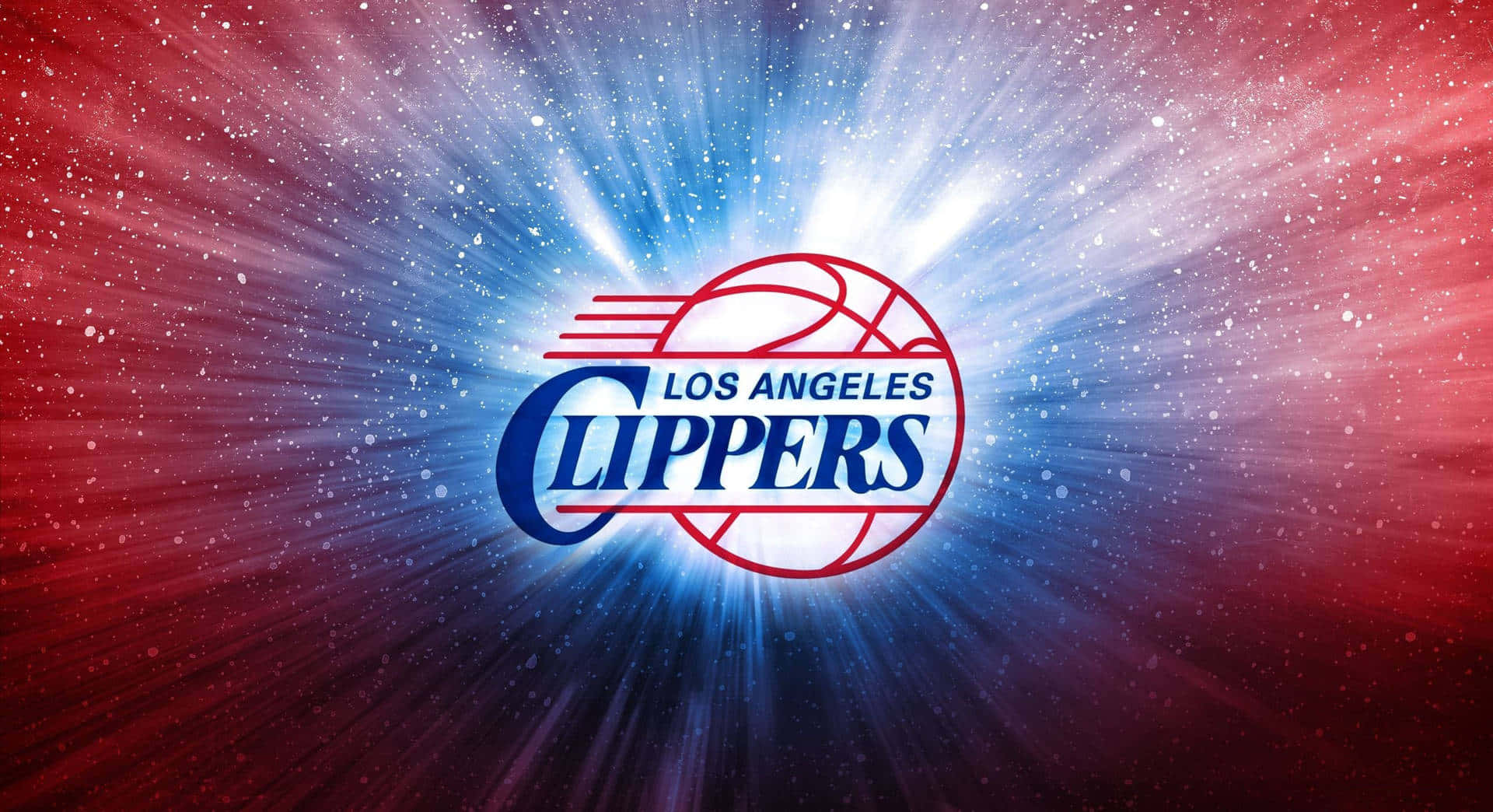 Logotipo de los LA Clippers iluminado contra una galaxia estelar Fondos de pantalla