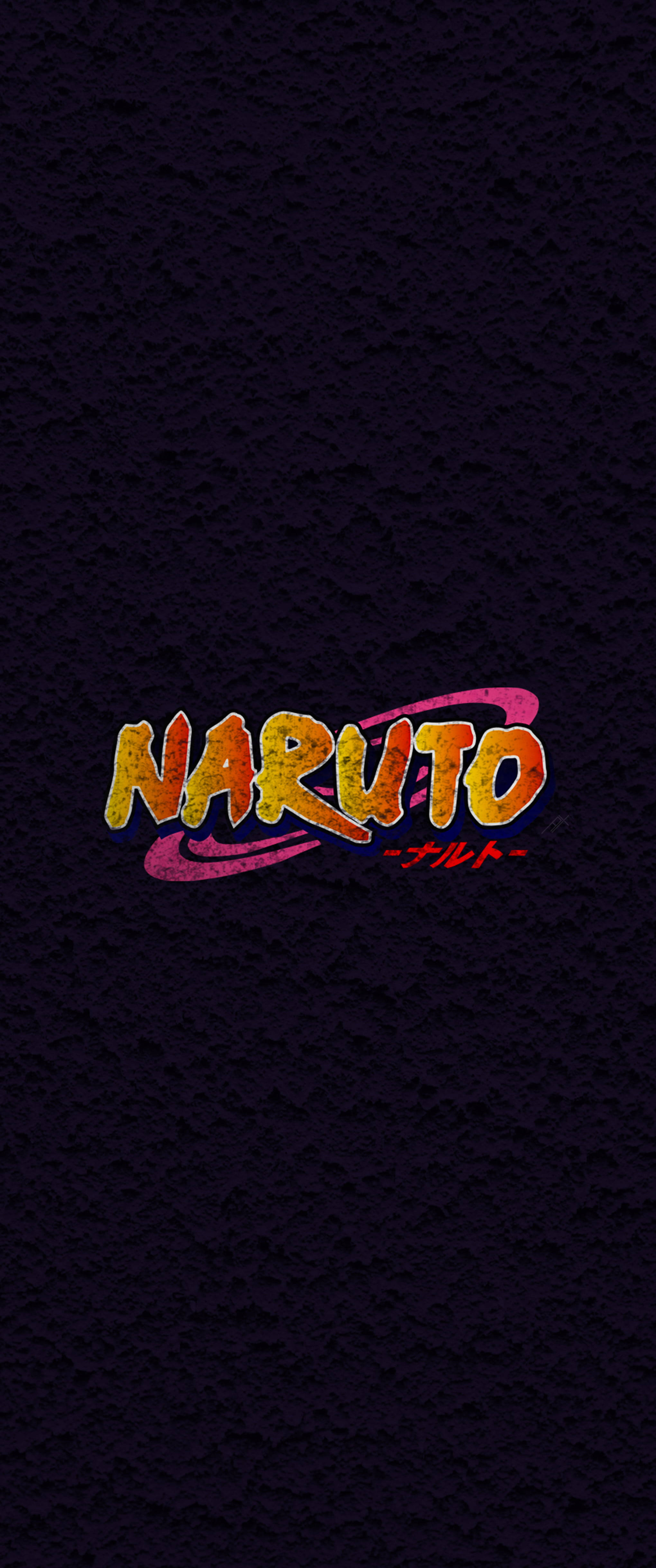 Logotipo de Naruto de Símbolos de Anime en Negro Fondos de pantalla