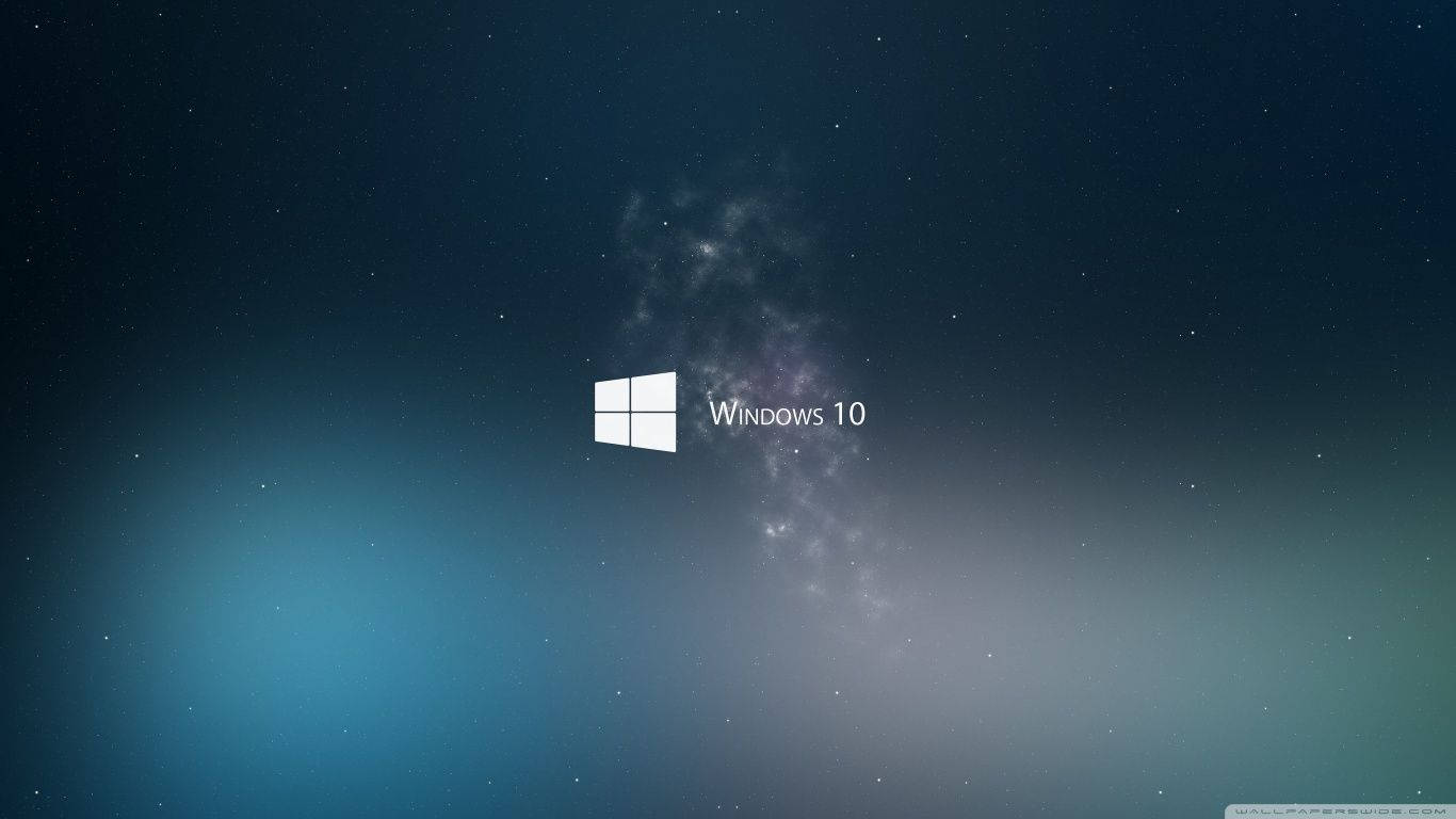 Logotipo de Windows 10 de Microsoft en un Fondo Azul Fondos de pantalla