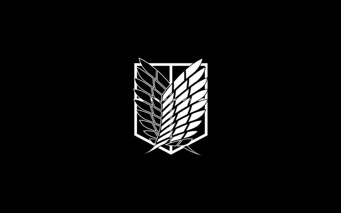 Logotipo en Blanco y Negro de Attack on Titan