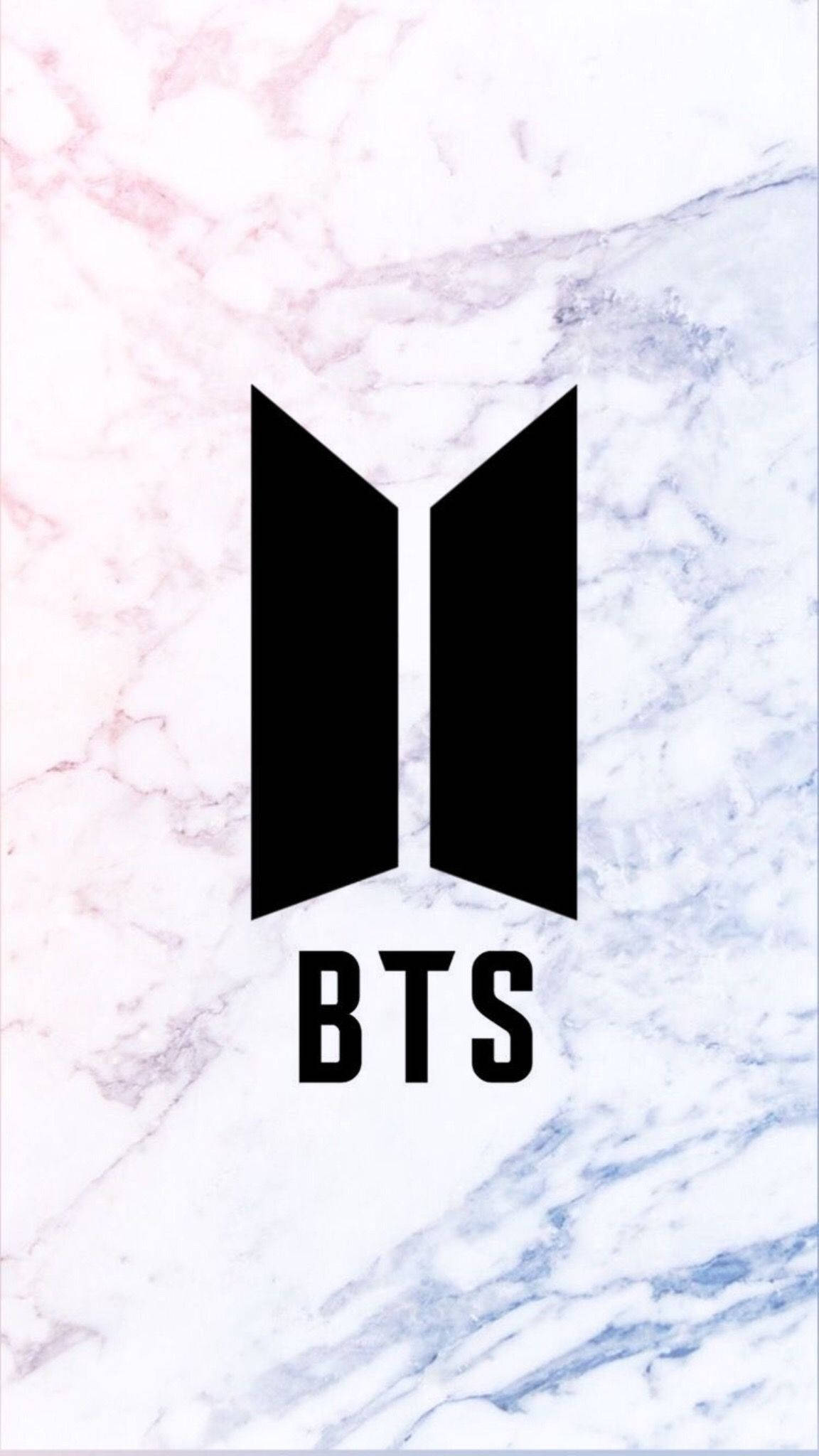 Logotipo negro minimalista de BTS Fondos de pantalla