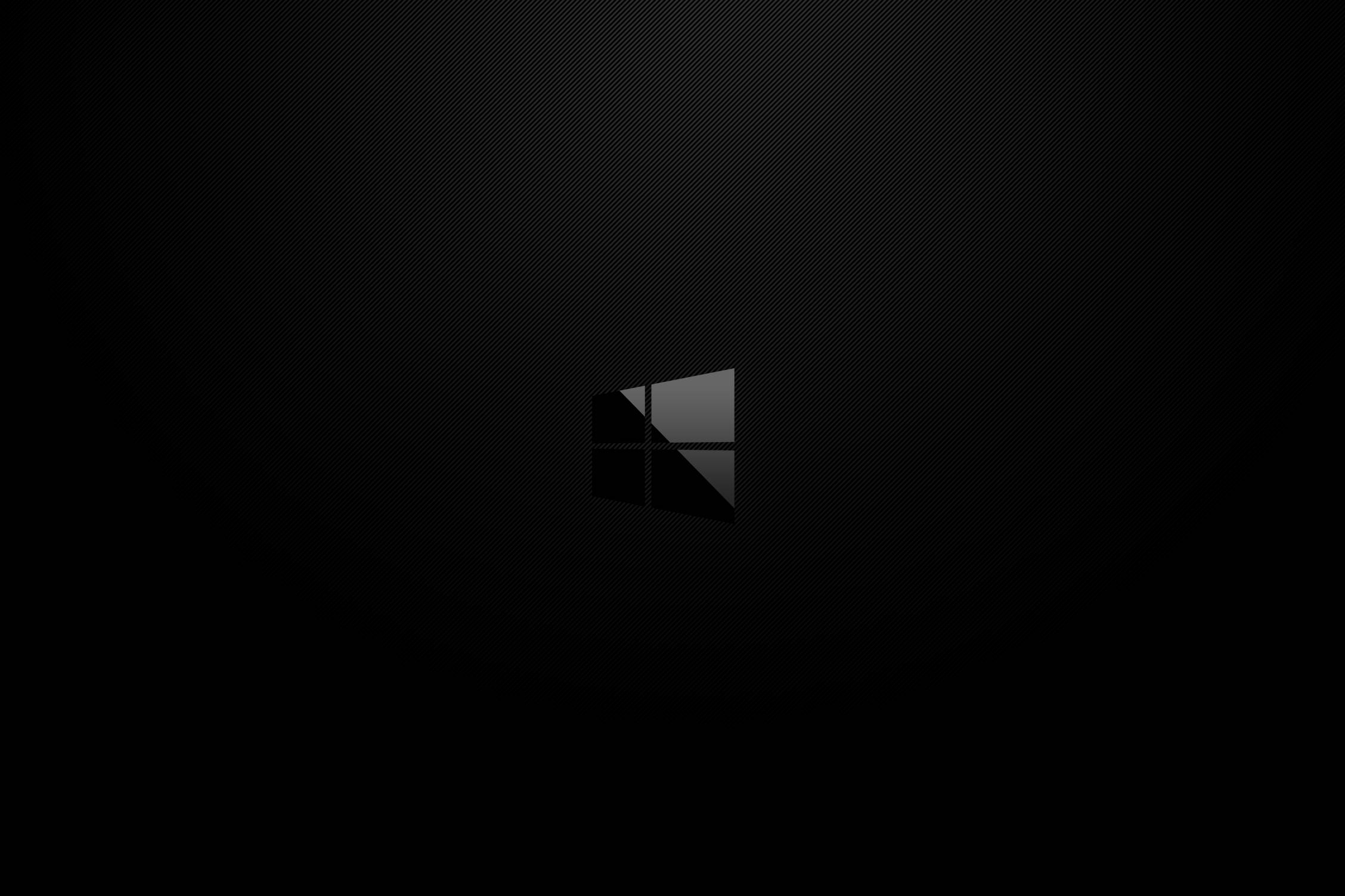 Logotipo oscuro minimalista de Windows Fondos de pantalla