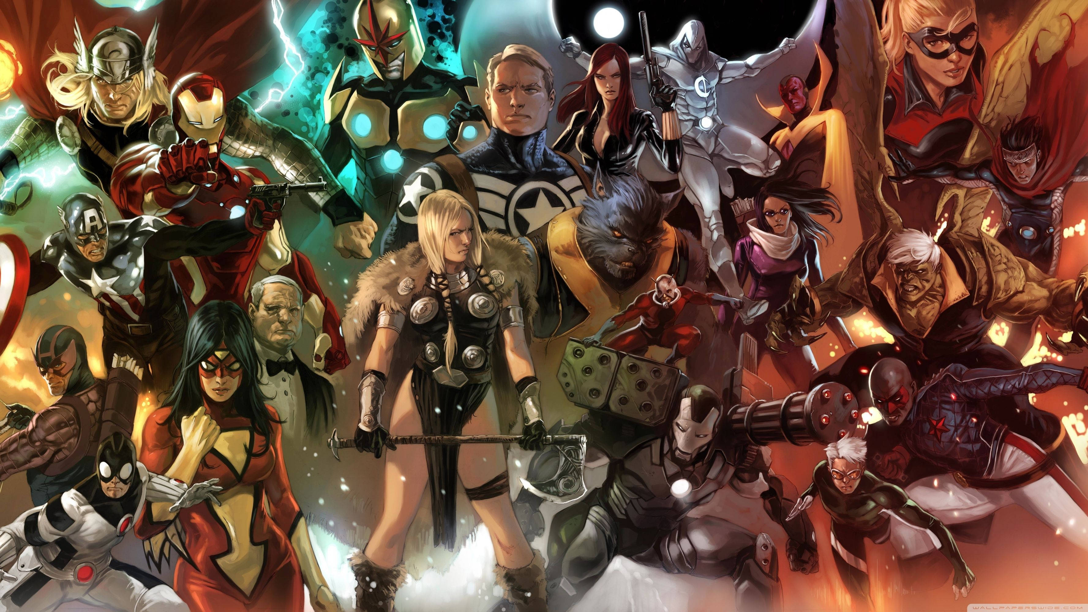"Los Cuatro Fantásticos: Personajes de cómic de Marvel" Fondos de pantalla