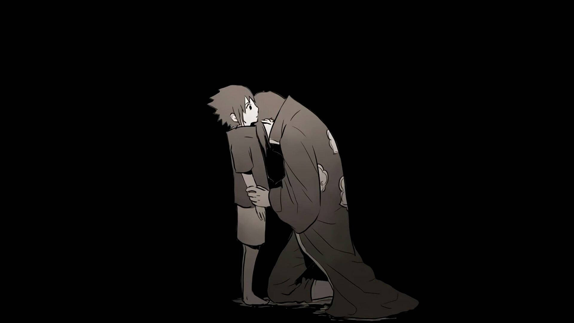 Fondo de pantalla 1920x1080 de los Hermanos Uchiha Sasuke e Itachi. Wallpaper Studio 10