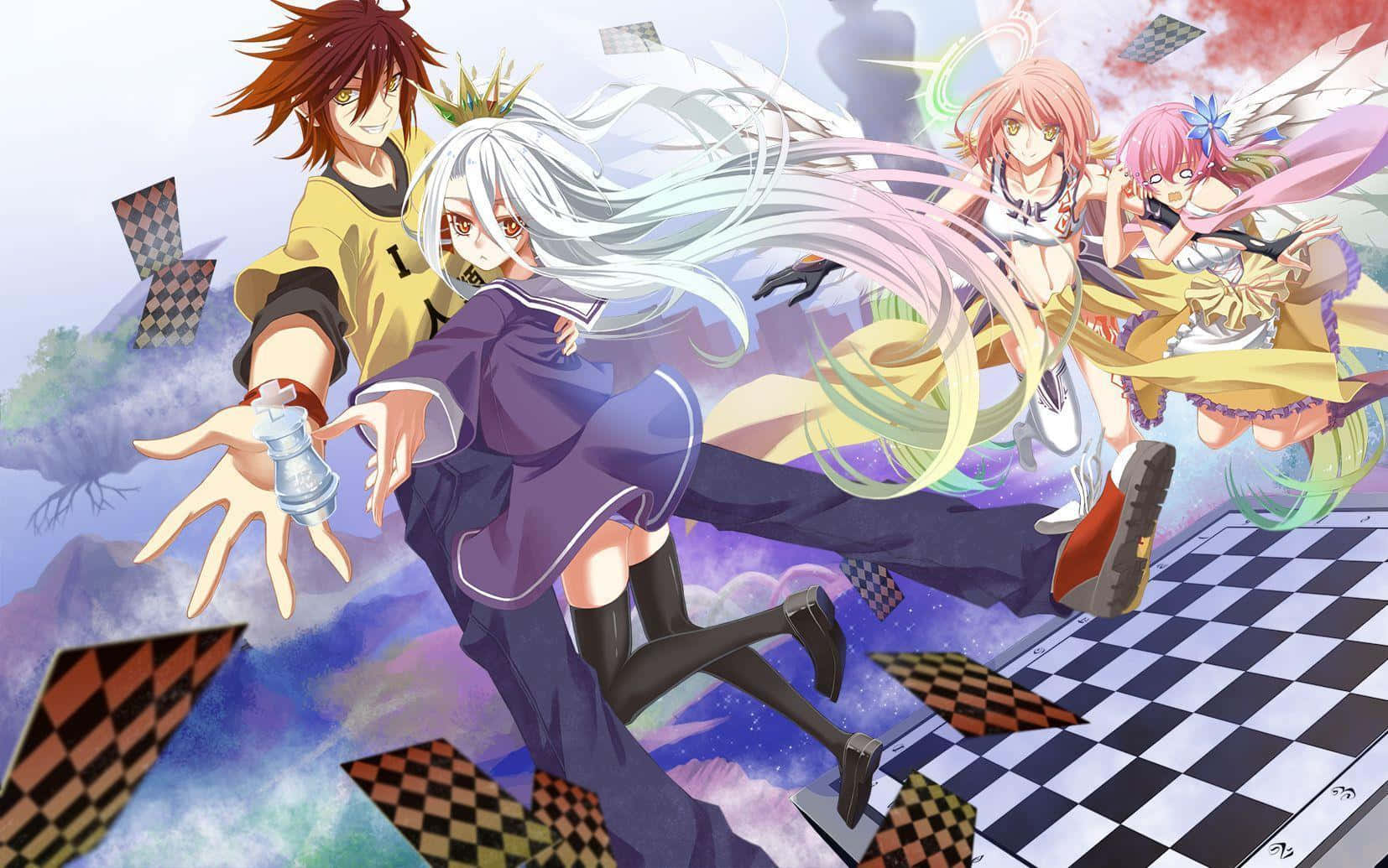 Los Maestros de los Juegos, Sora y Shiro Fondos de pantalla