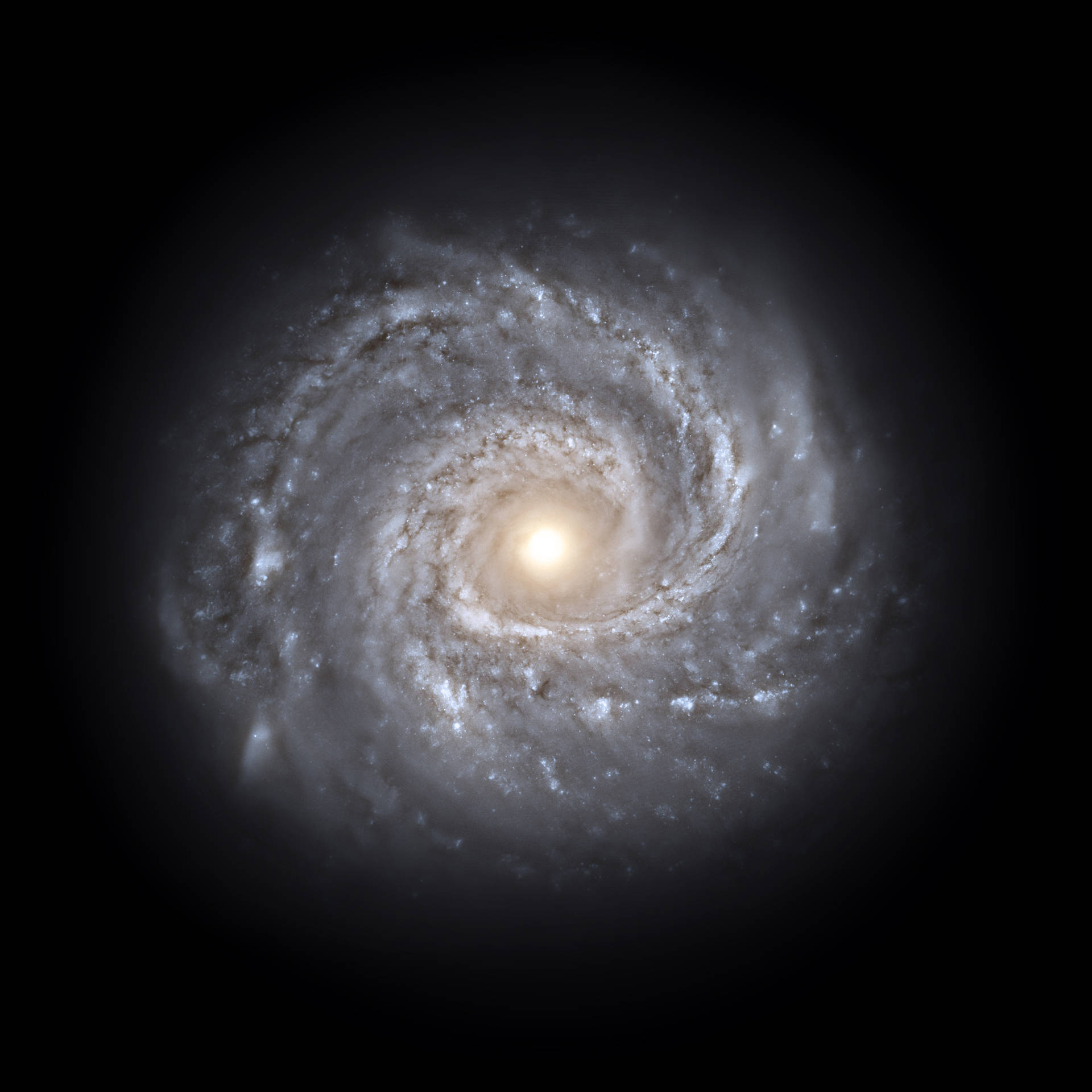 Un increíble fondo de pantalla de galaxia espiral, estrellas y cuerpo celeste.
