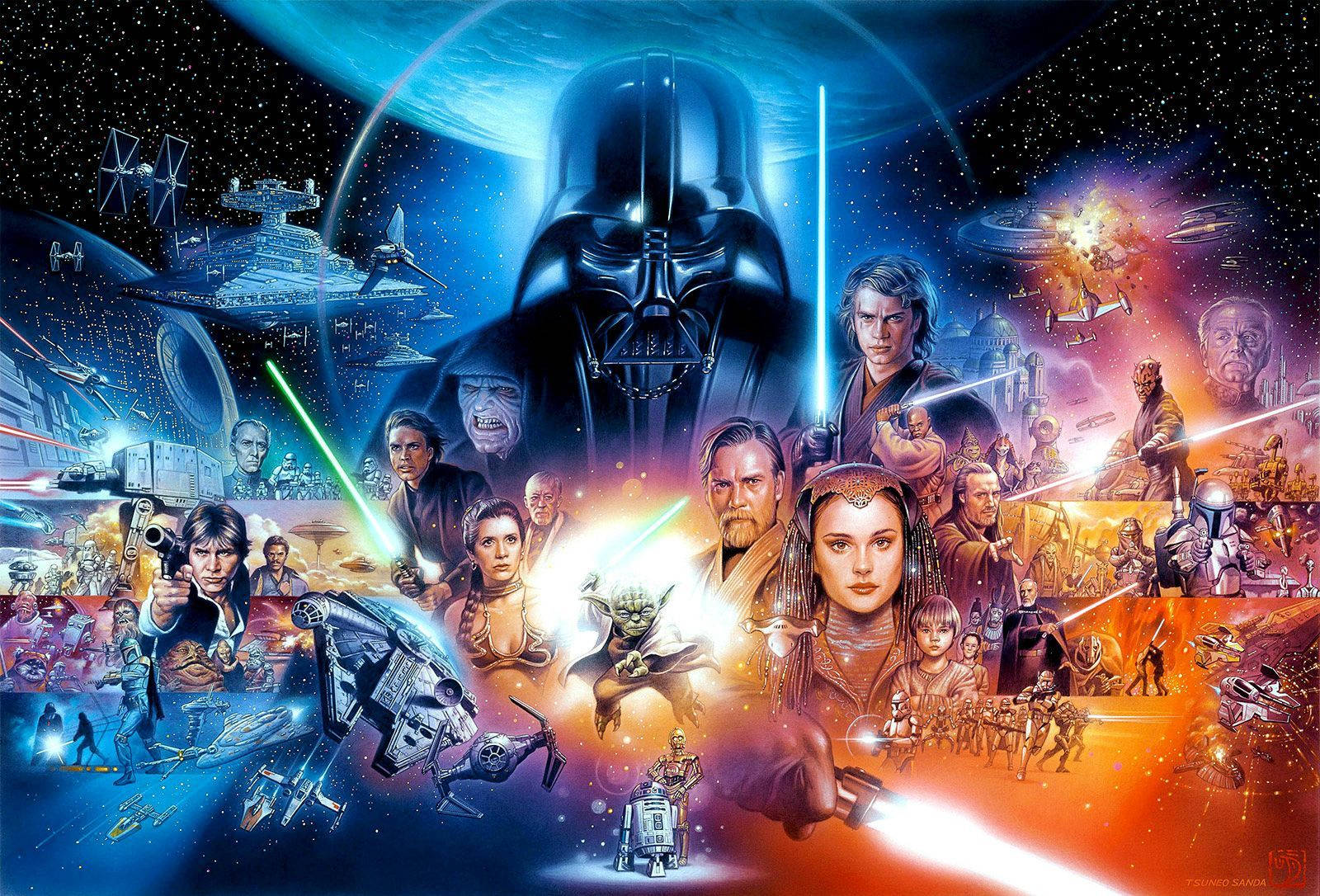 Los personajes icónicos de la querida franquicia Star Wars Fondos de pantalla