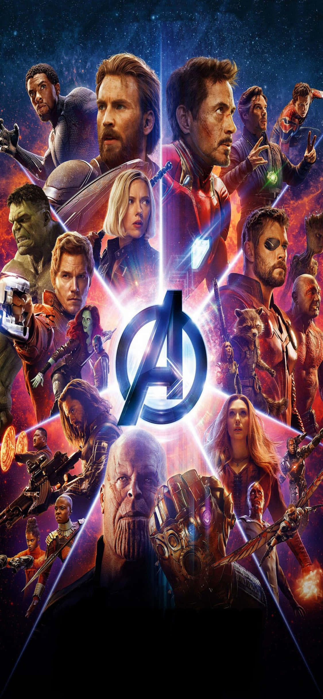 Los Vengadores de Marvel se unen con el iPhone Xs Fondos de pantalla
