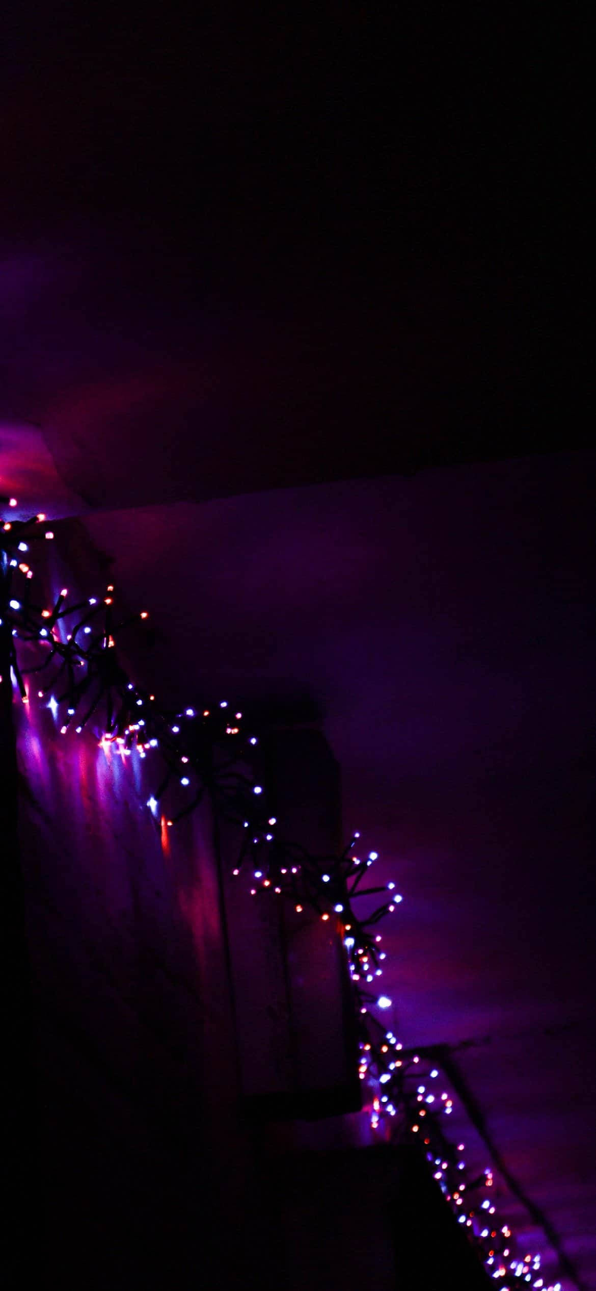 Luces de hada estéticas color lila claro Fondos de pantalla