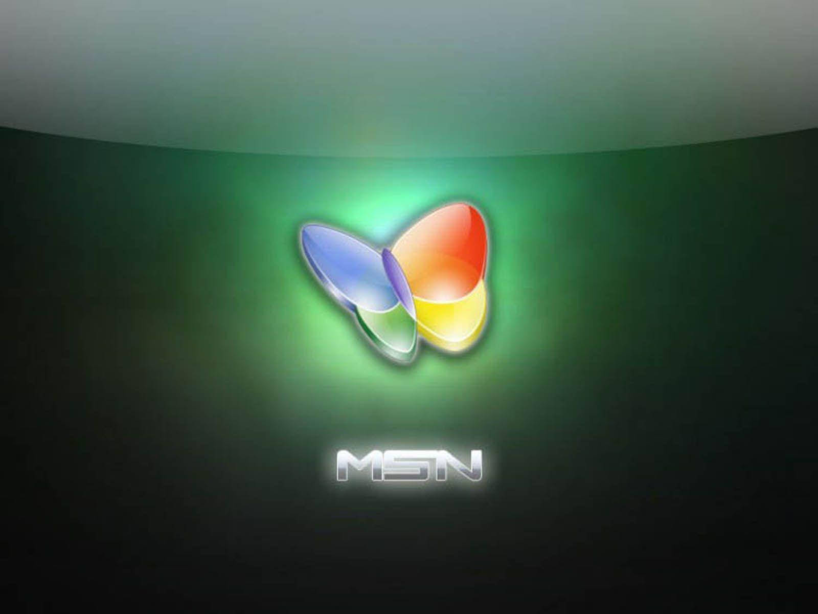 Luces de neón verde de MSN Fondos de pantalla