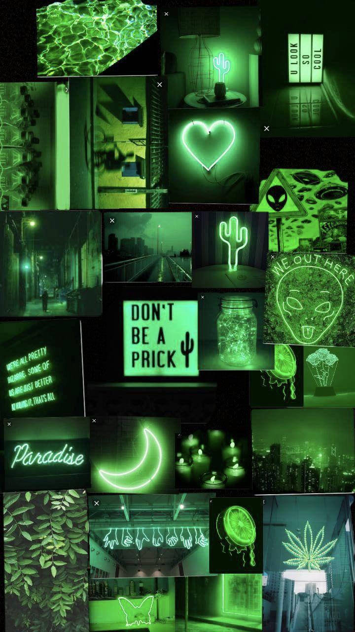 Luces estéticas verde claro Fondos de pantalla