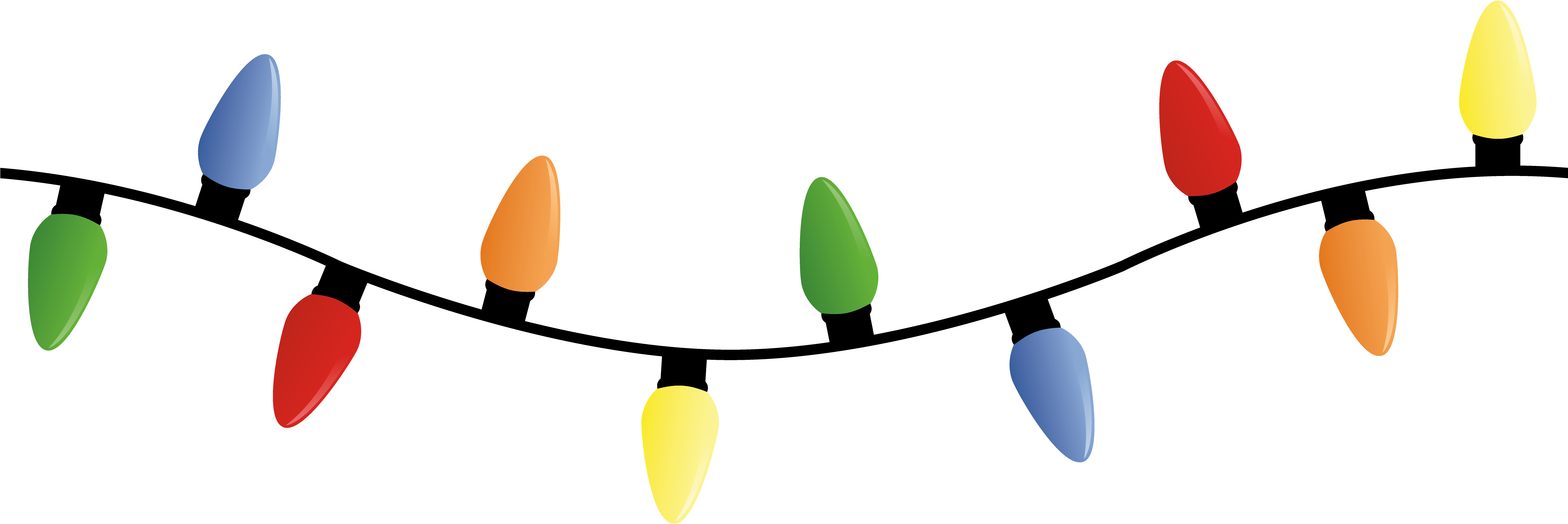 Luces Navideñas de Colores en Cadena Fondos de pantalla