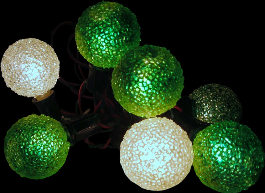 Luces Navideñas Verdes y Blancas Fondos de pantalla
