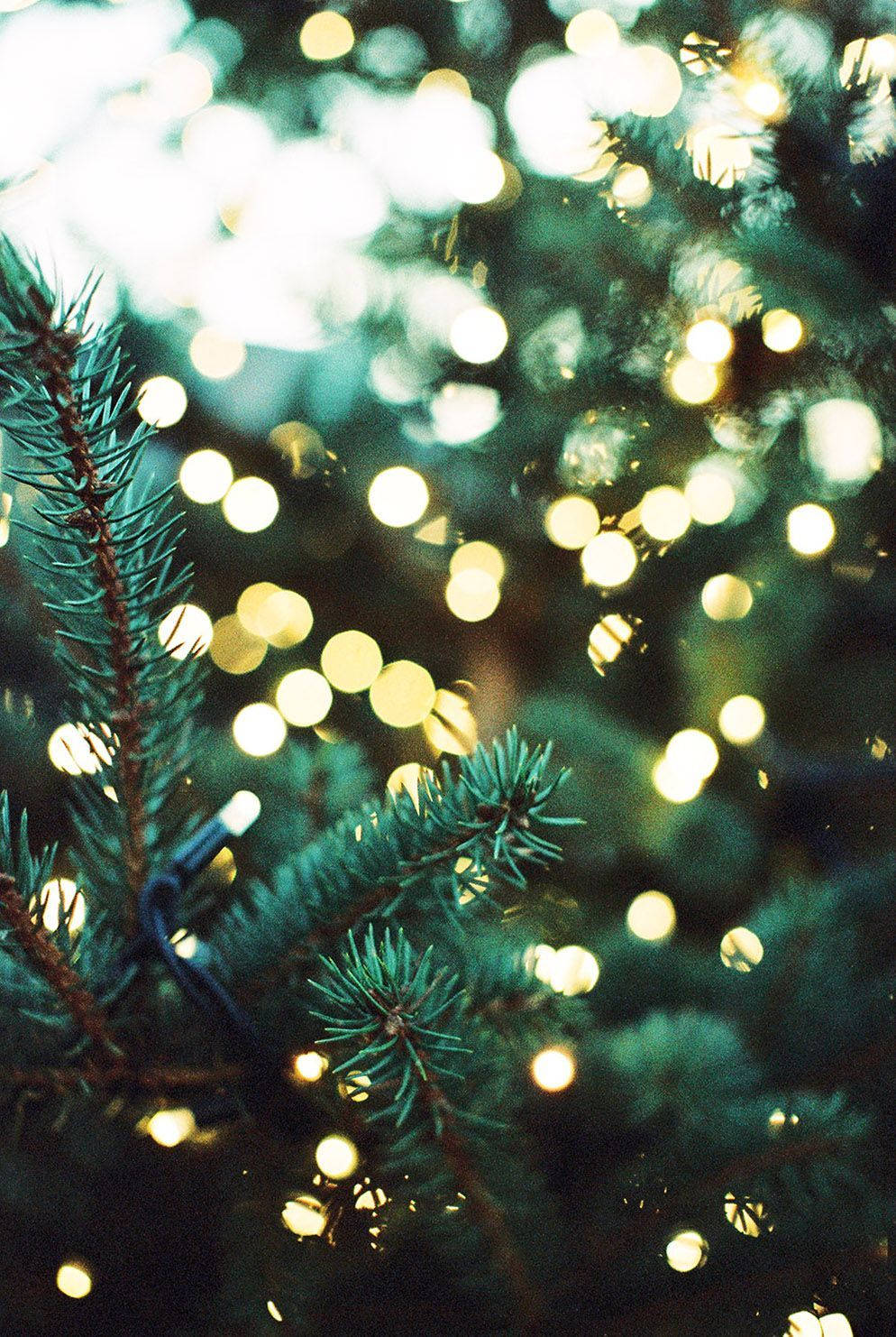 Luces Navideñas Borrosas para iPhone Fondos de pantalla