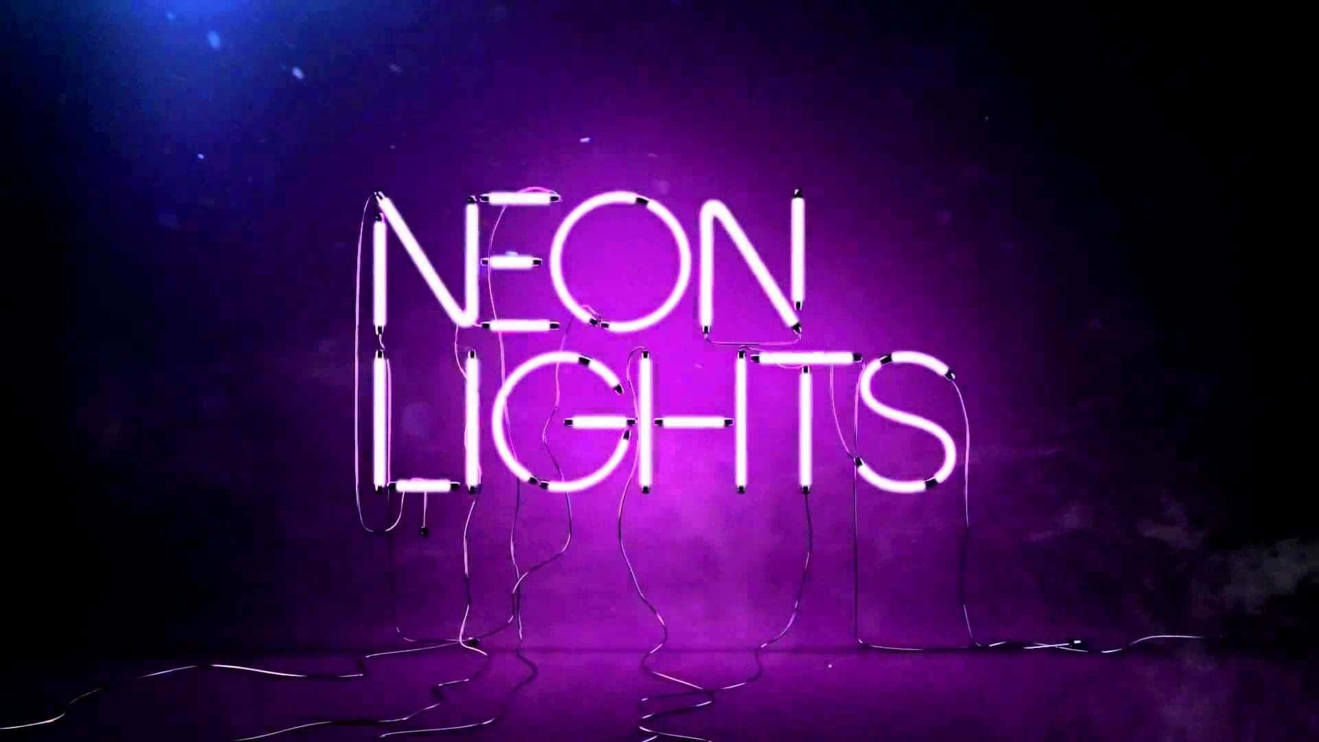 Luces nocturnas de neón morado oscuro Fondos de pantalla
