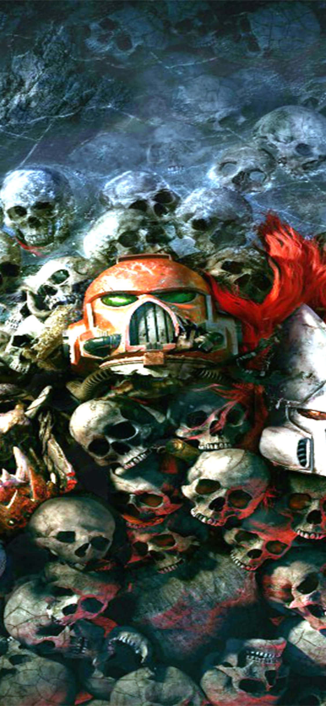Lucha en un mundo postapocalíptico con iPhone Xs Dawn Of War III Fondos de pantalla