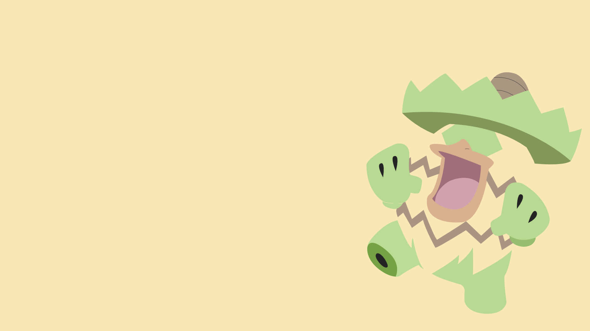 Ludicolo minimalista amarillo pastel Fondos de pantalla