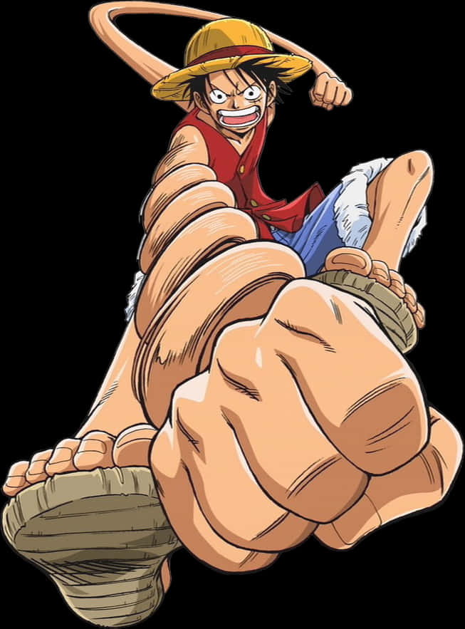 Luffy_ Ataque Gomu Gomu_ Fondos de pantalla