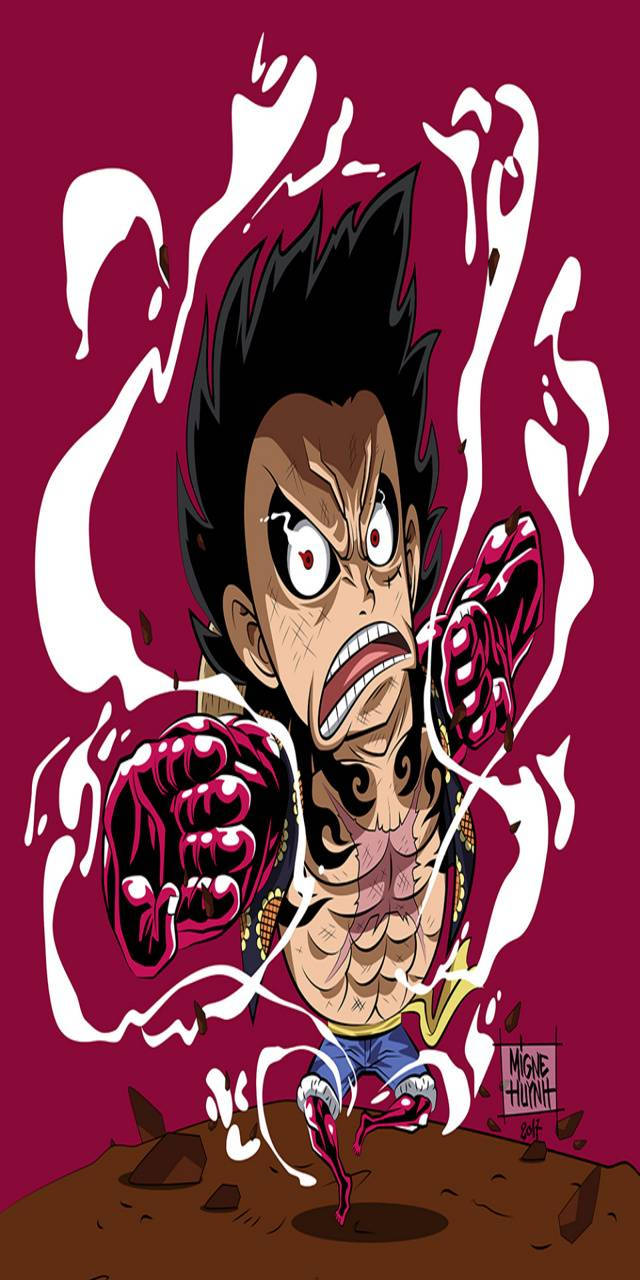 Luffy Gear 4 Arte Distorsionado Fondos de pantalla