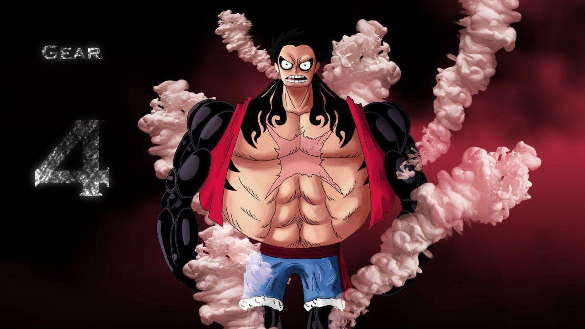 Luffy Gear 4 Vapor Rosa Fondos de pantalla