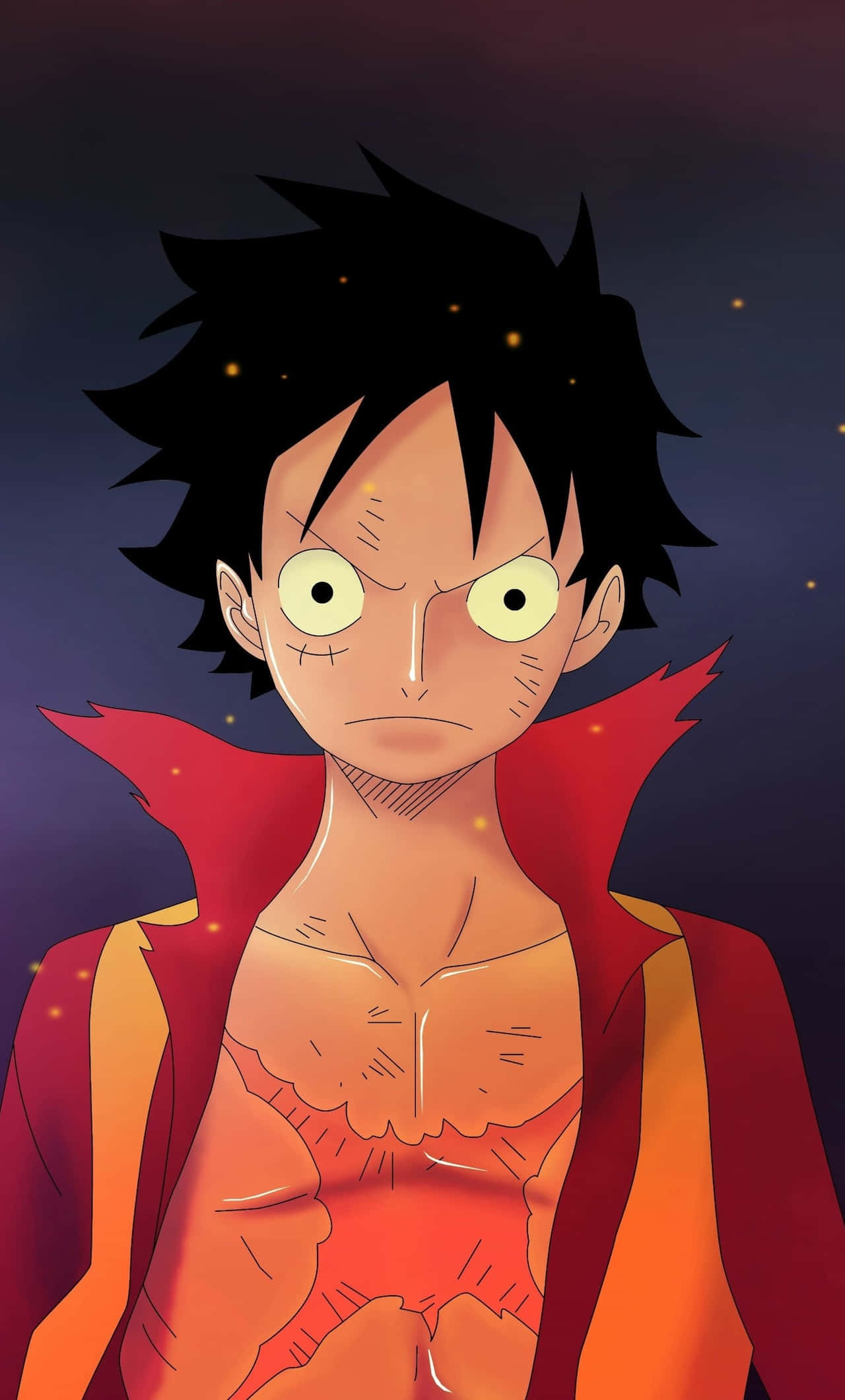 Luffy herido de One Piece en teléfono Fondos de pantalla