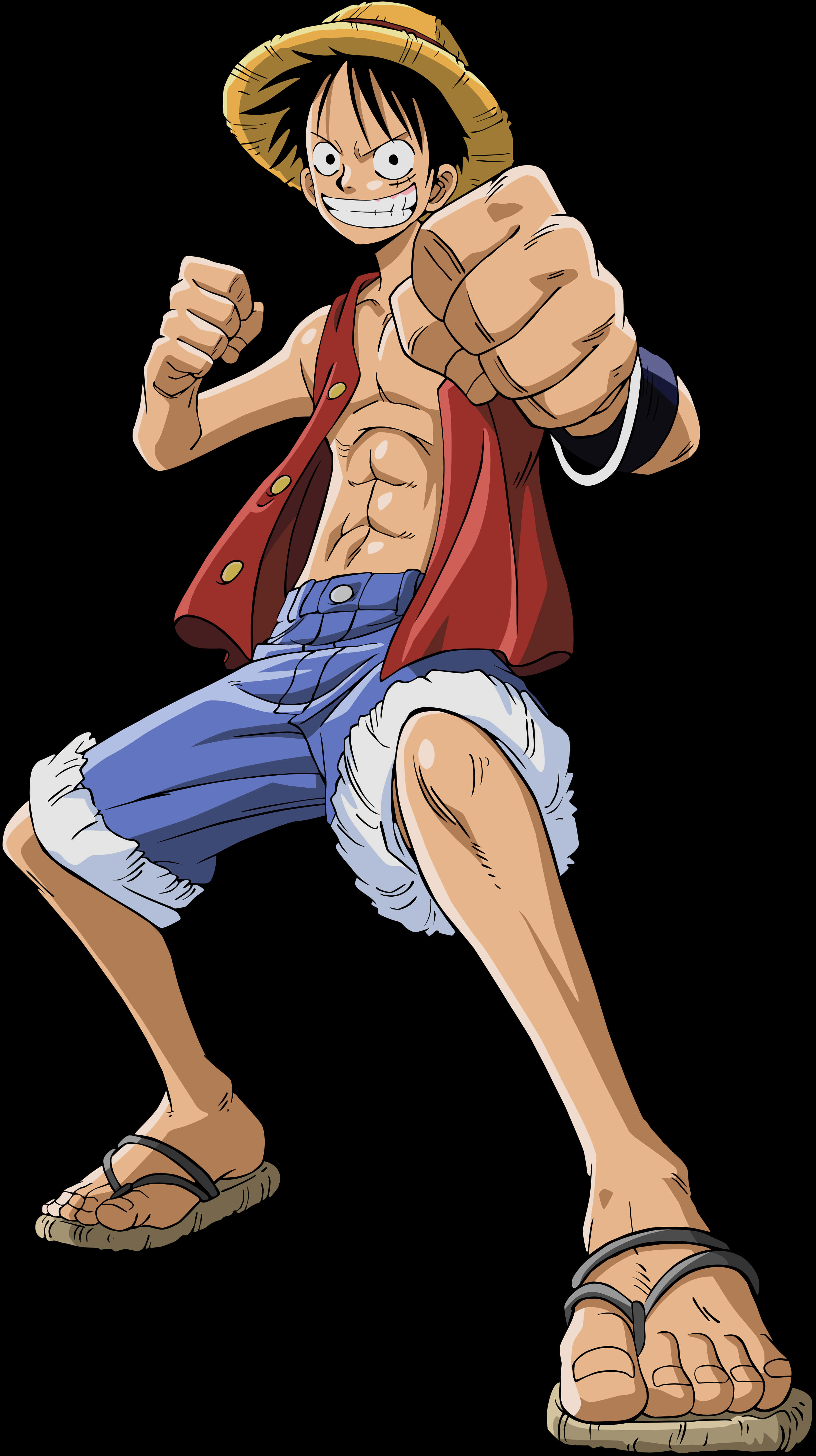 Luffy listo para la acción One Piece Fondos de pantalla