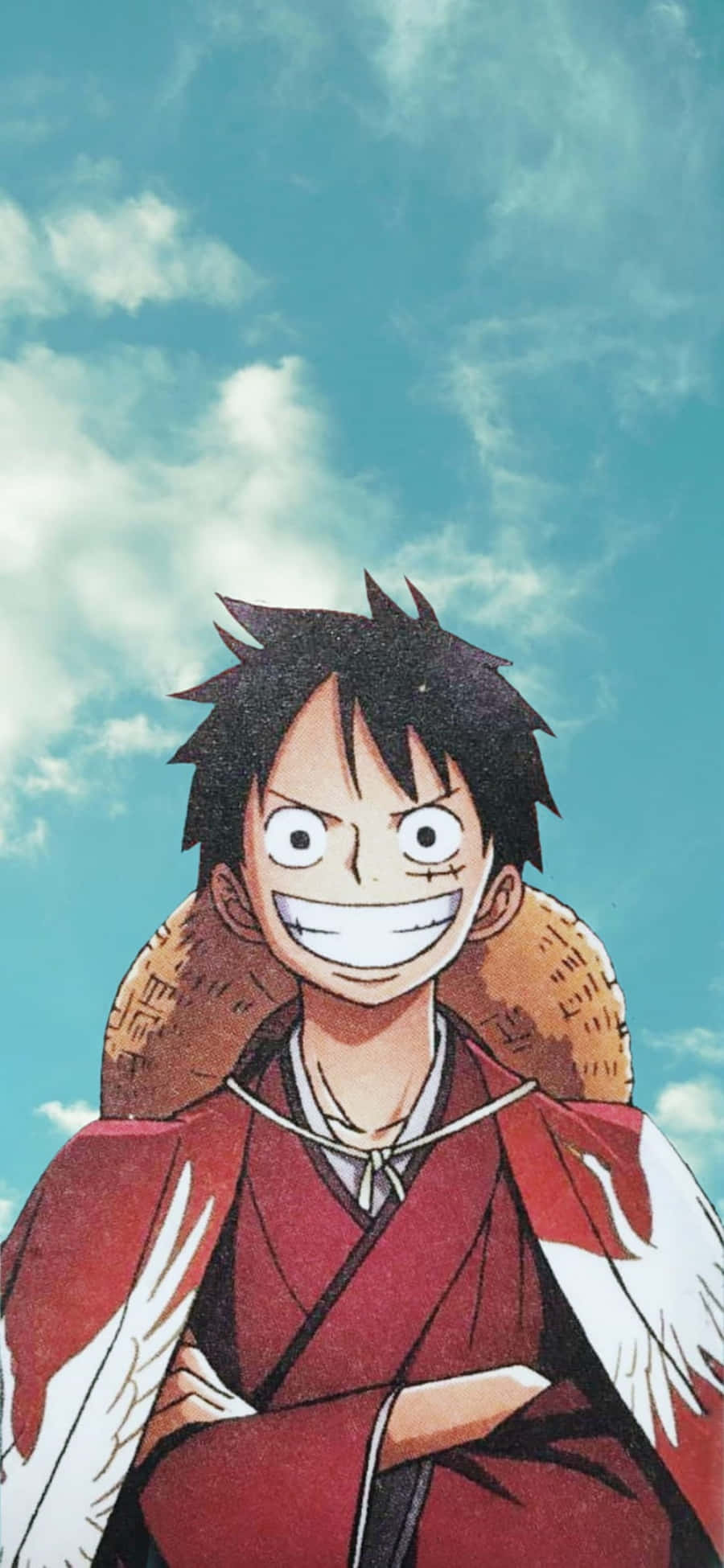 Luffy mostrando su poder en fondo de pantalla móvil Fondos de pantalla