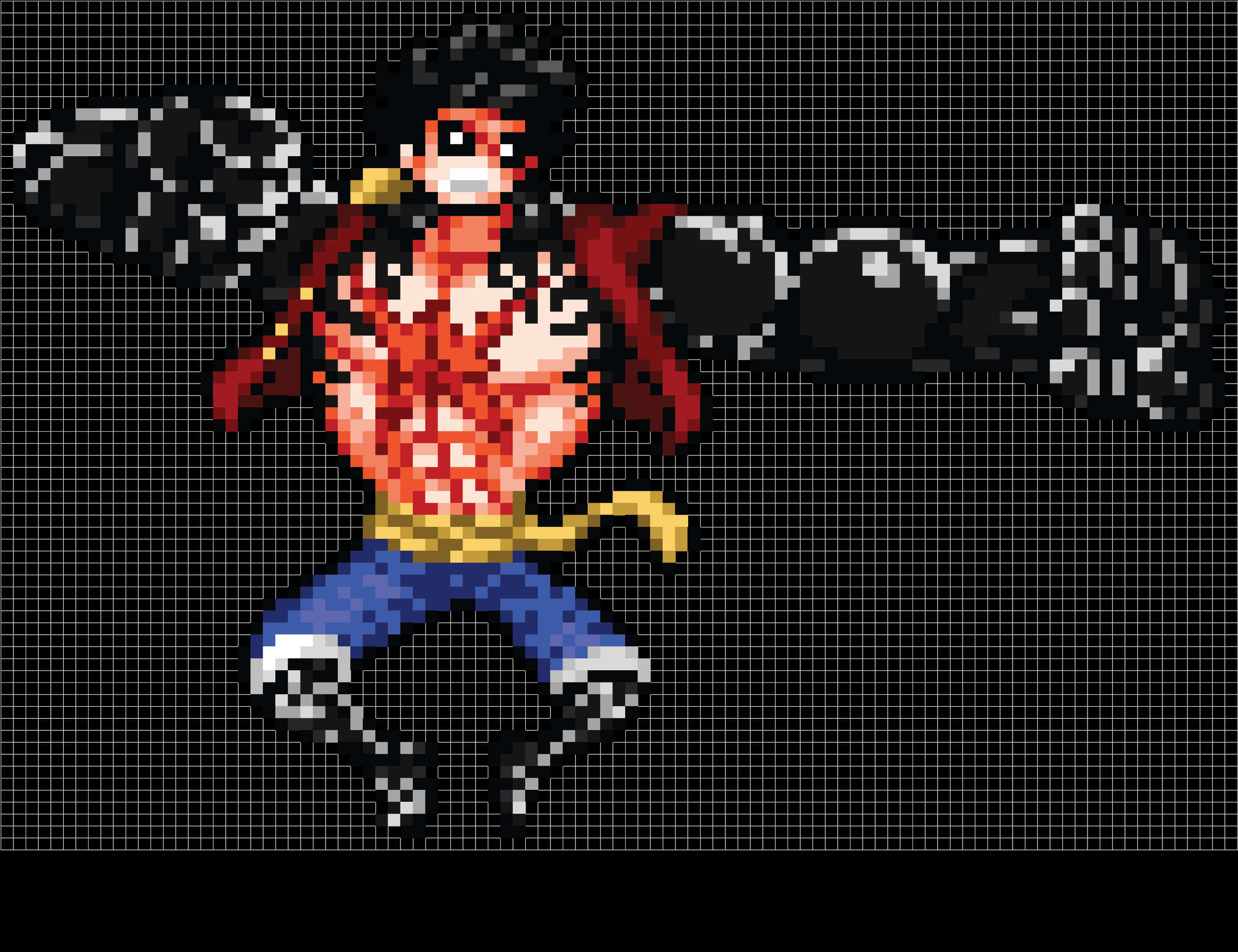 Luffy Pixel Art de One Piece Fondos de pantalla