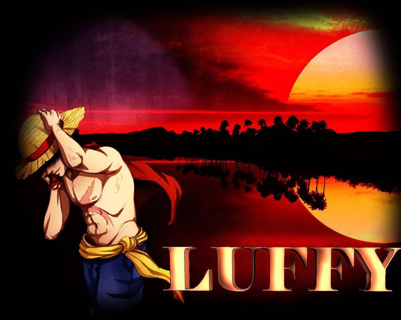 Luffy Red Sky Poster Fondos de pantalla