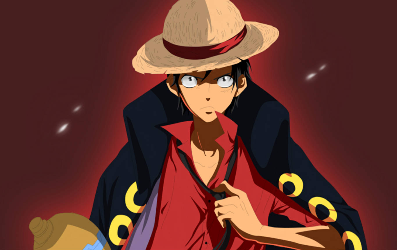 Luffy Ropa Roja y Negra Fondos de pantalla