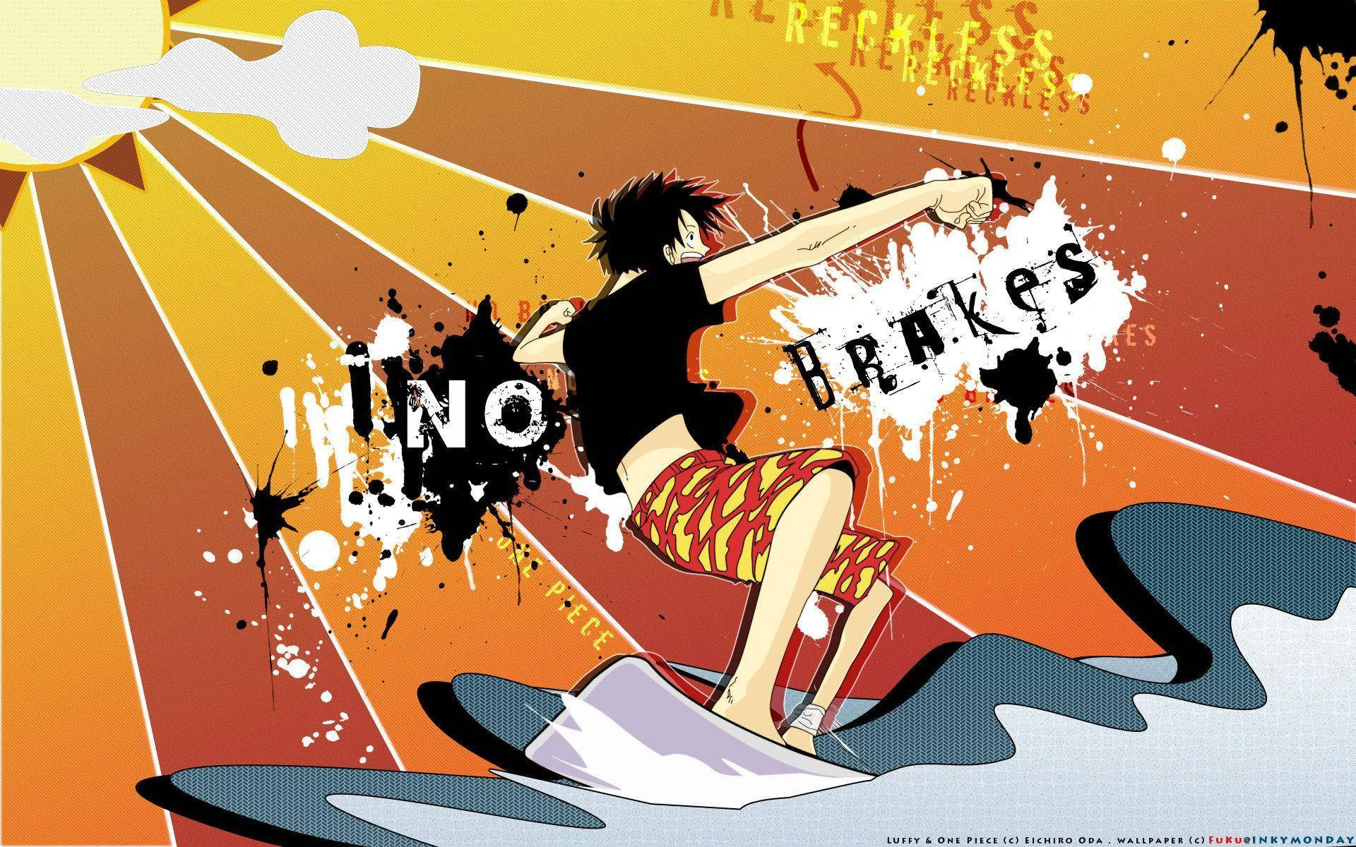 Luffy The Pirate Surfing Fanart Fondos de pantalla