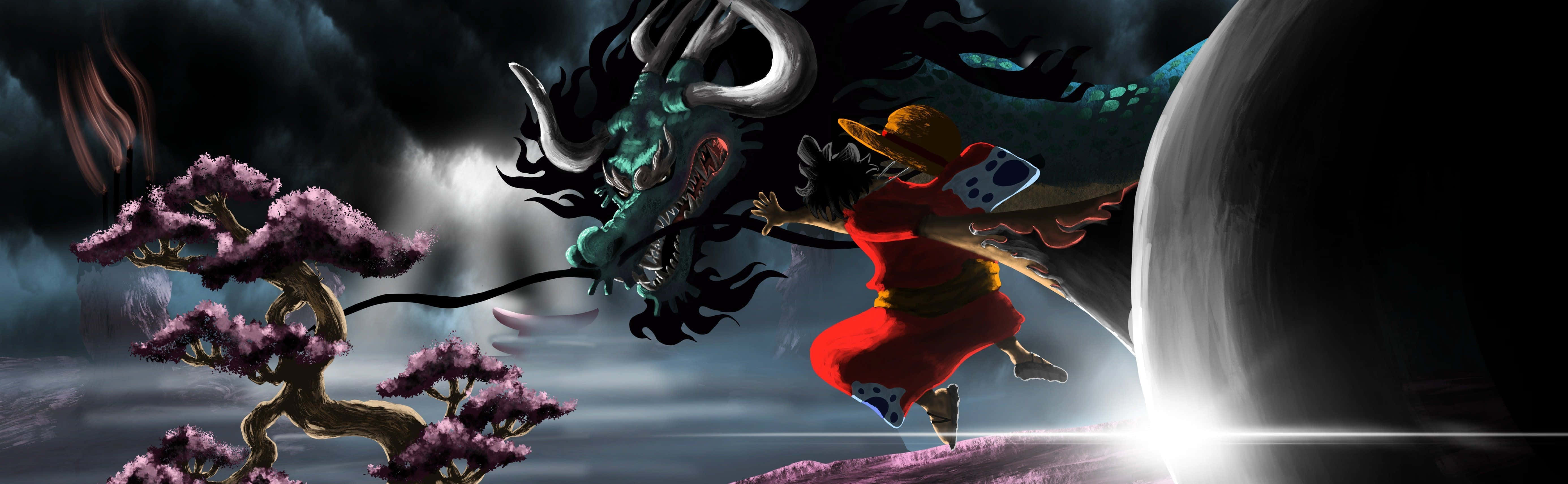Luffy y su tripulación de los Piratas de Sombrero de Paja zarpan hacia su próxima aventura en la serie de anime One Piece. Fondos de pantalla